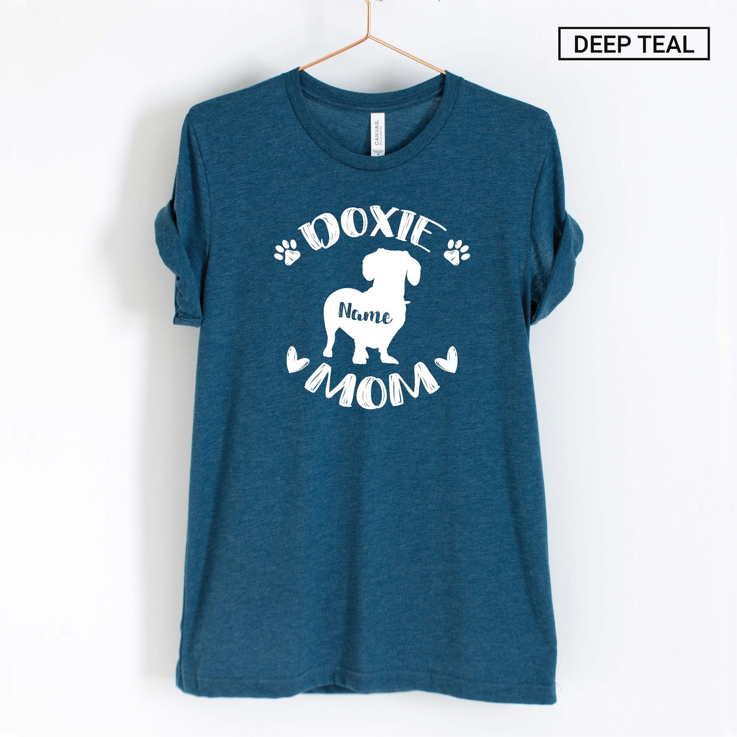 Personalized Dachshund Mom Shirt - Dachshund Mama Shirt - Doxie Mom - Custom Unisex Shirt -