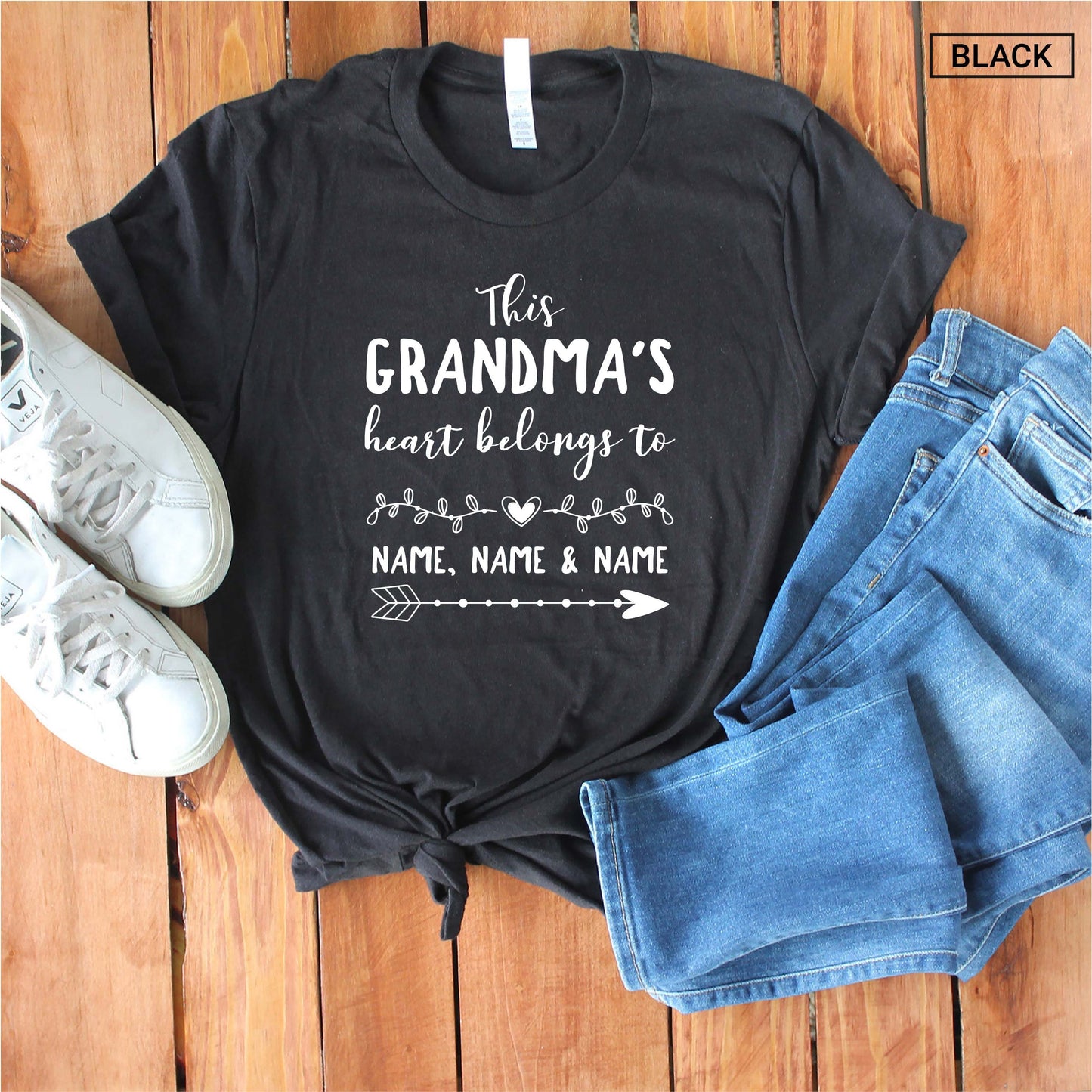 Personalized Grandma Shirt - Cute Grandma Shirt - Custom Unisex Shirt - Gift