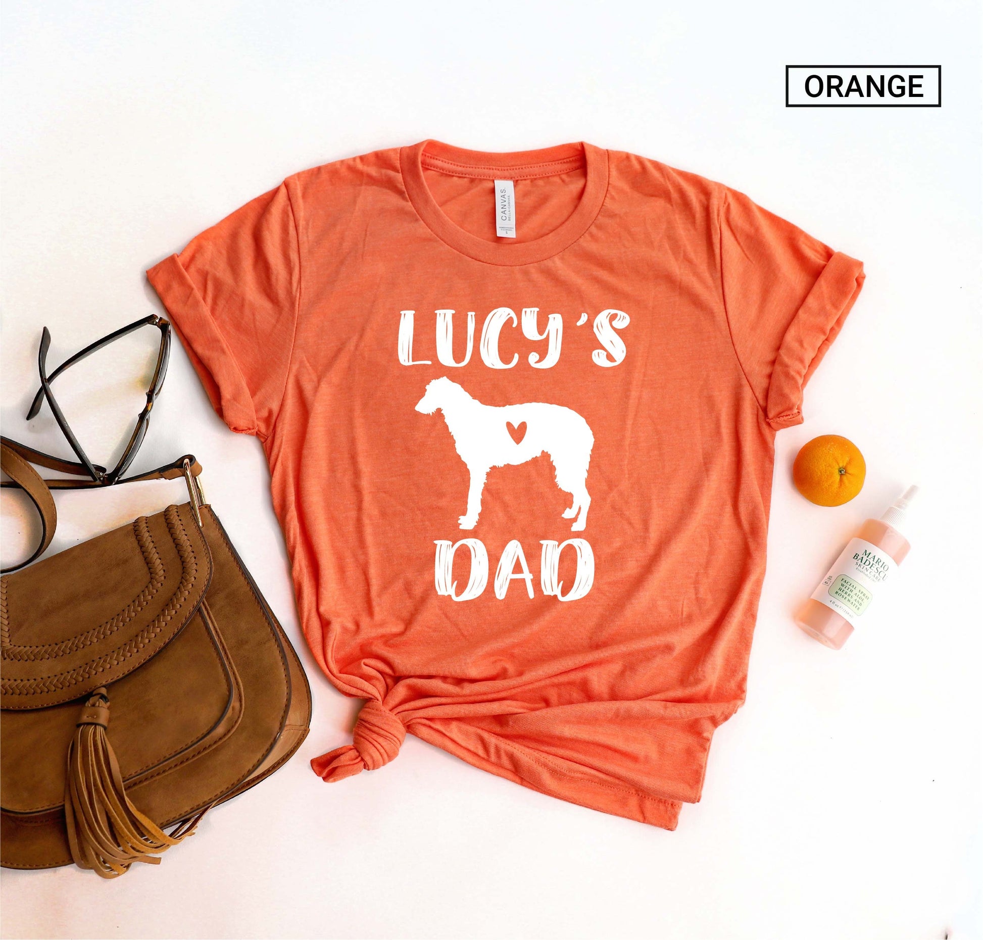 Unisex Personalized Borzoi Dad Shirt - Russian wolfhound Dad Shirt - Gift -