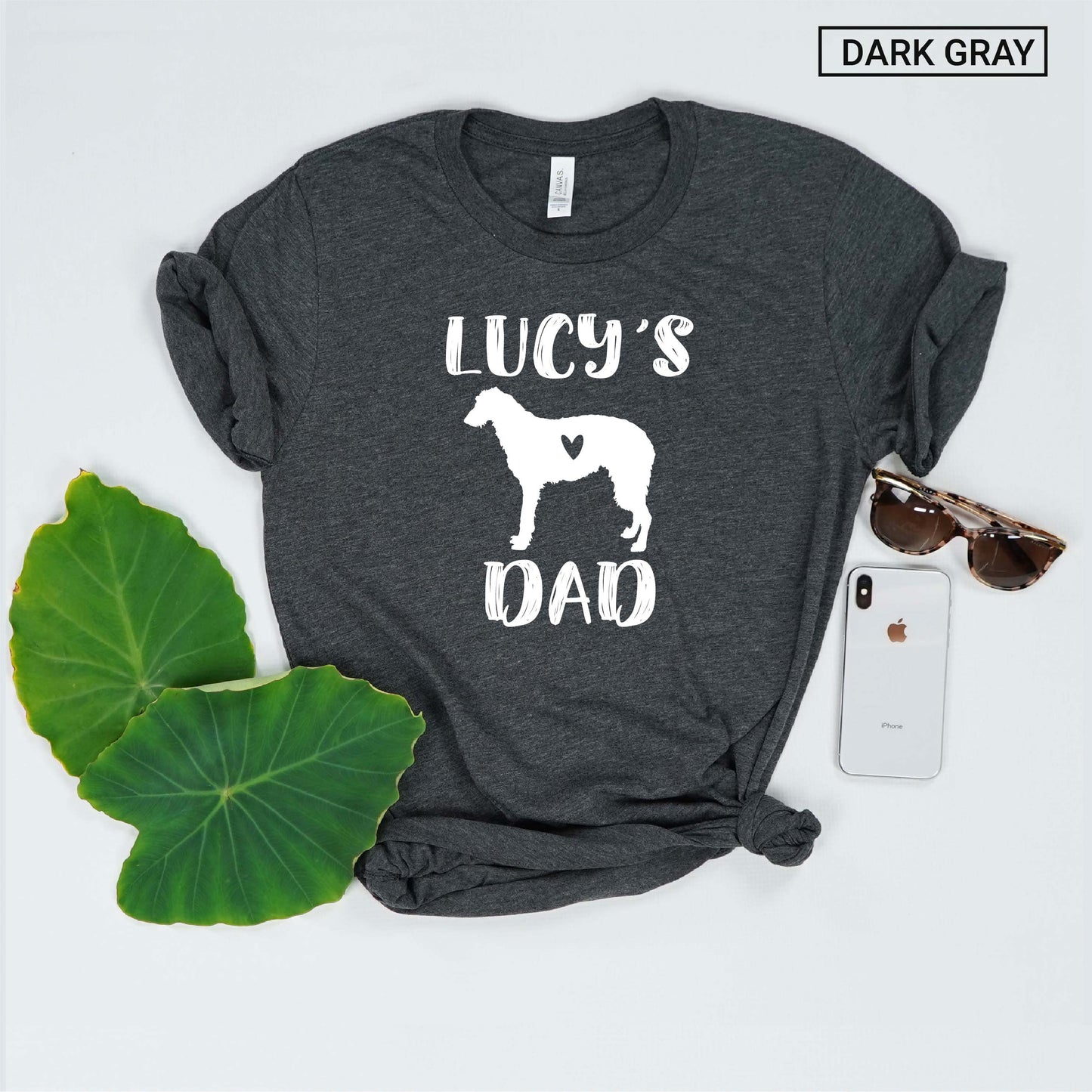 Unisex Personalized Borzoi Dad Shirt - Russian wolfhound Dad Shirt - Gift -