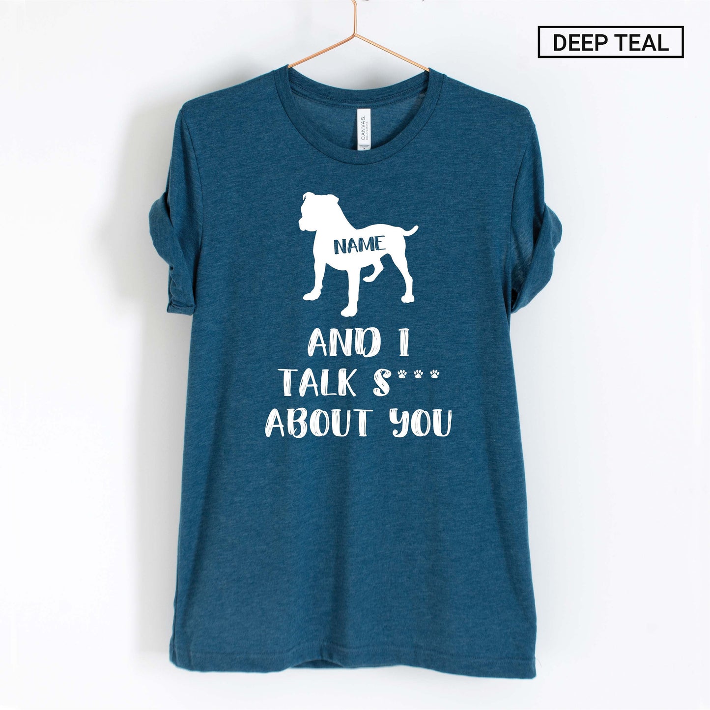 Personalized American Bulldog Shirt - Funny American Bulldog Shirt - Custom Unisex Shirt - Cute American Bulldog Gift -