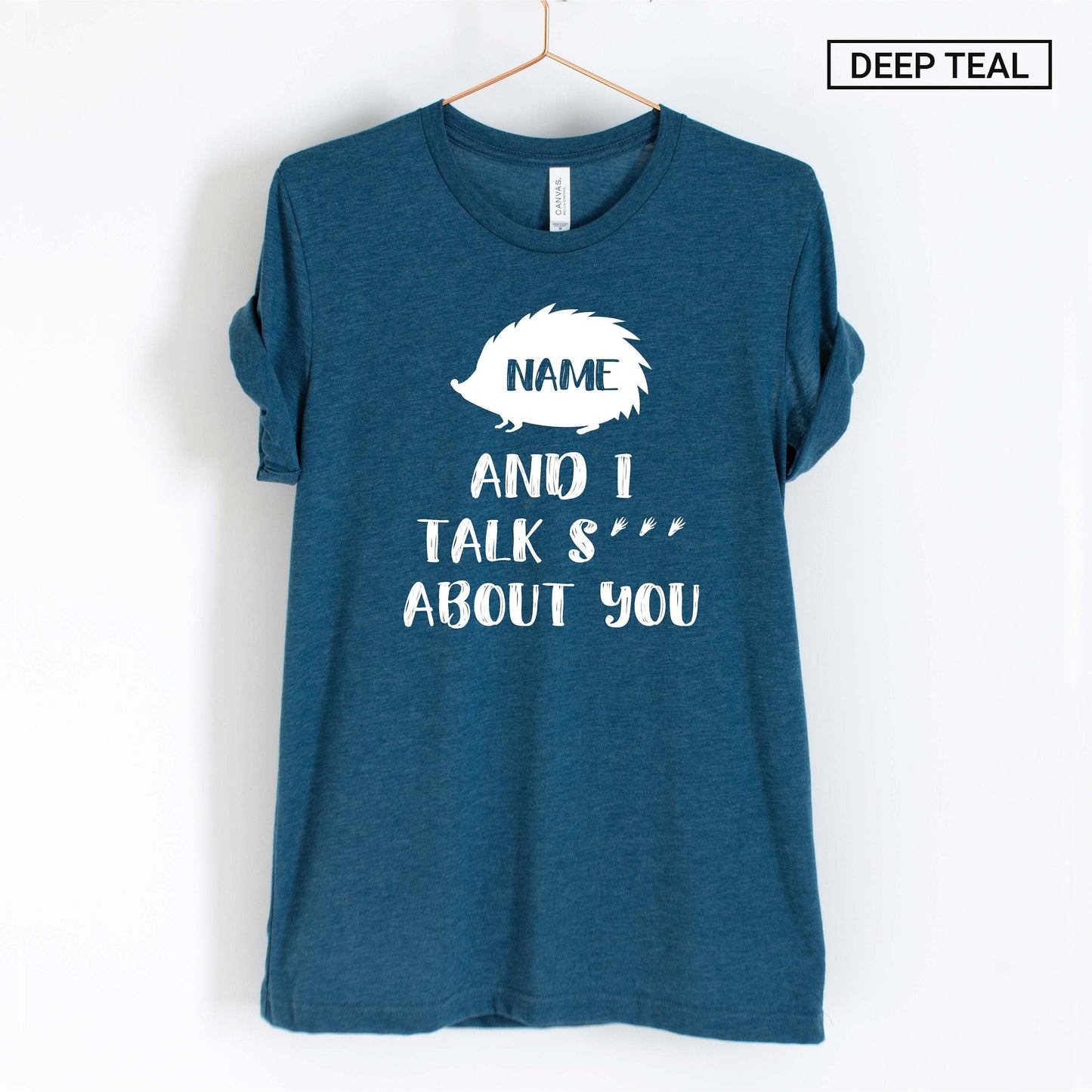 Personalized Hedgehog Shirt - Funny Hedgehog Shirt - Custom Unisex Shirt