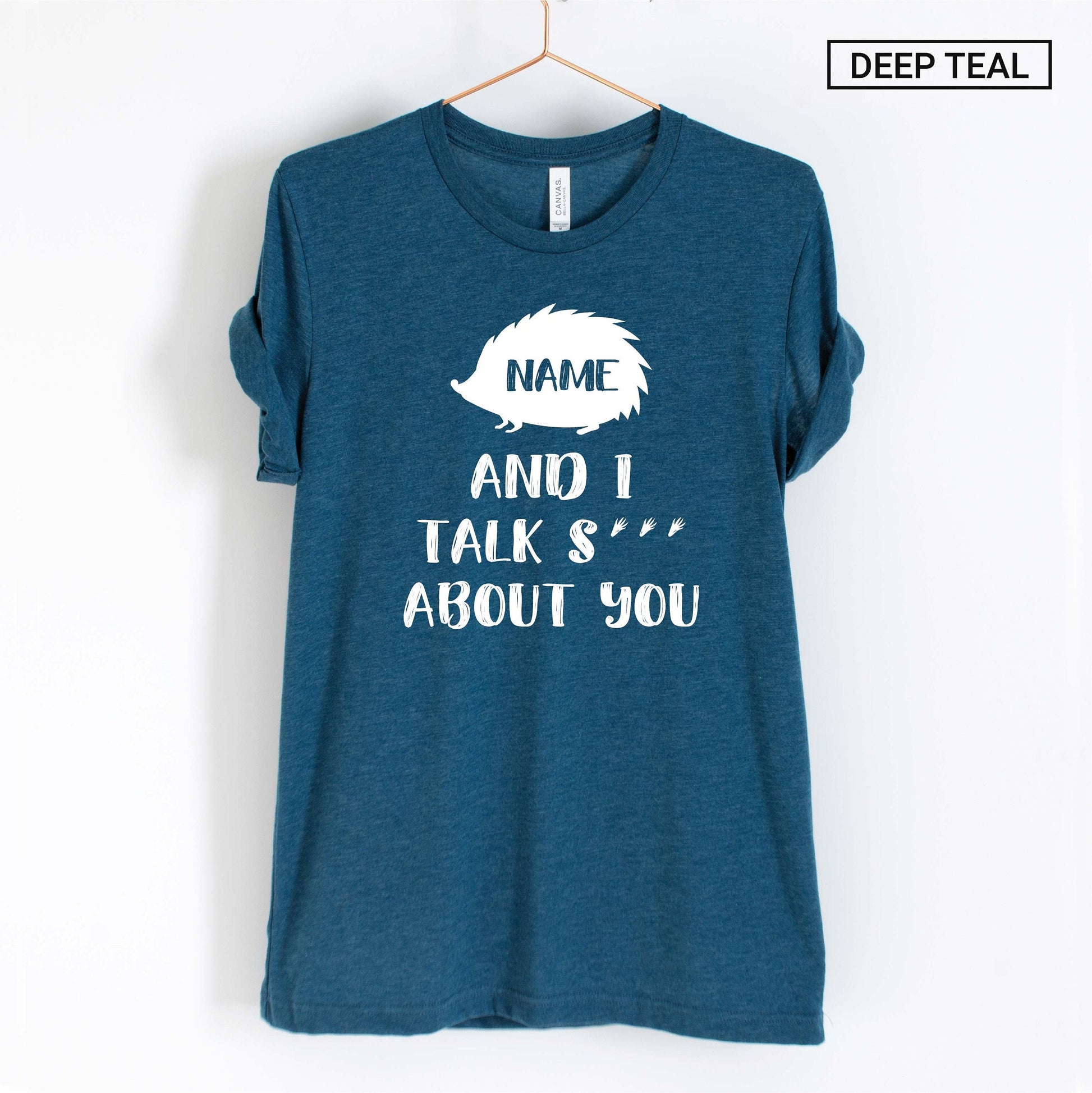 Personalized Hedgehog Shirt - Funny Hedgehog Shirt - Custom Unisex Shirt