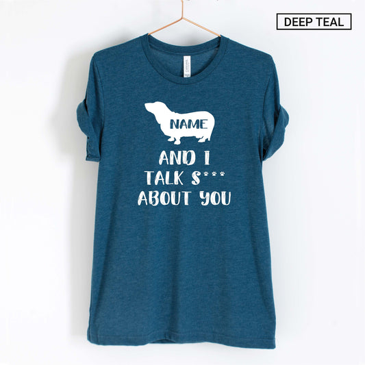 Personalized Basset Hound Shirt - Funny Basset Hound Shirt - Custom Unisex Shirt -