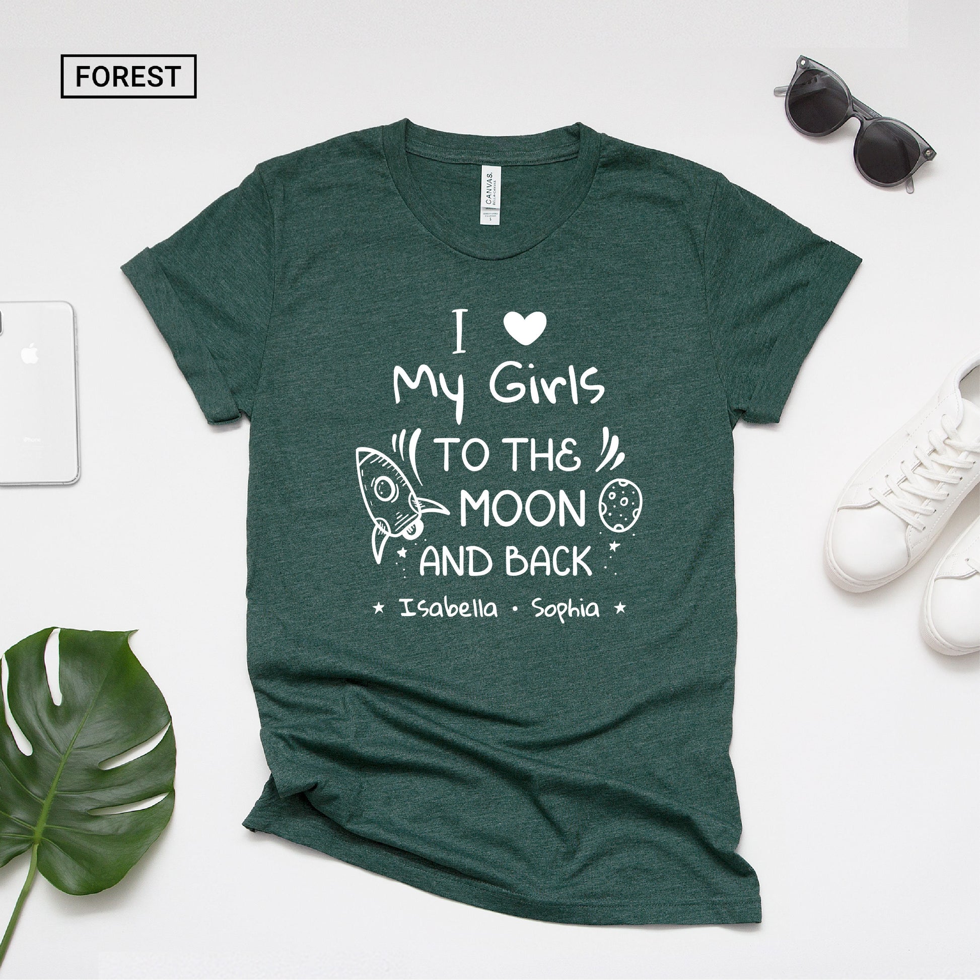 Personalized Mom of Girls Shirt - Girls Mom Shirt - Cute Grandma of Girls Tee - Custom Gift - [Unisex Shirt]