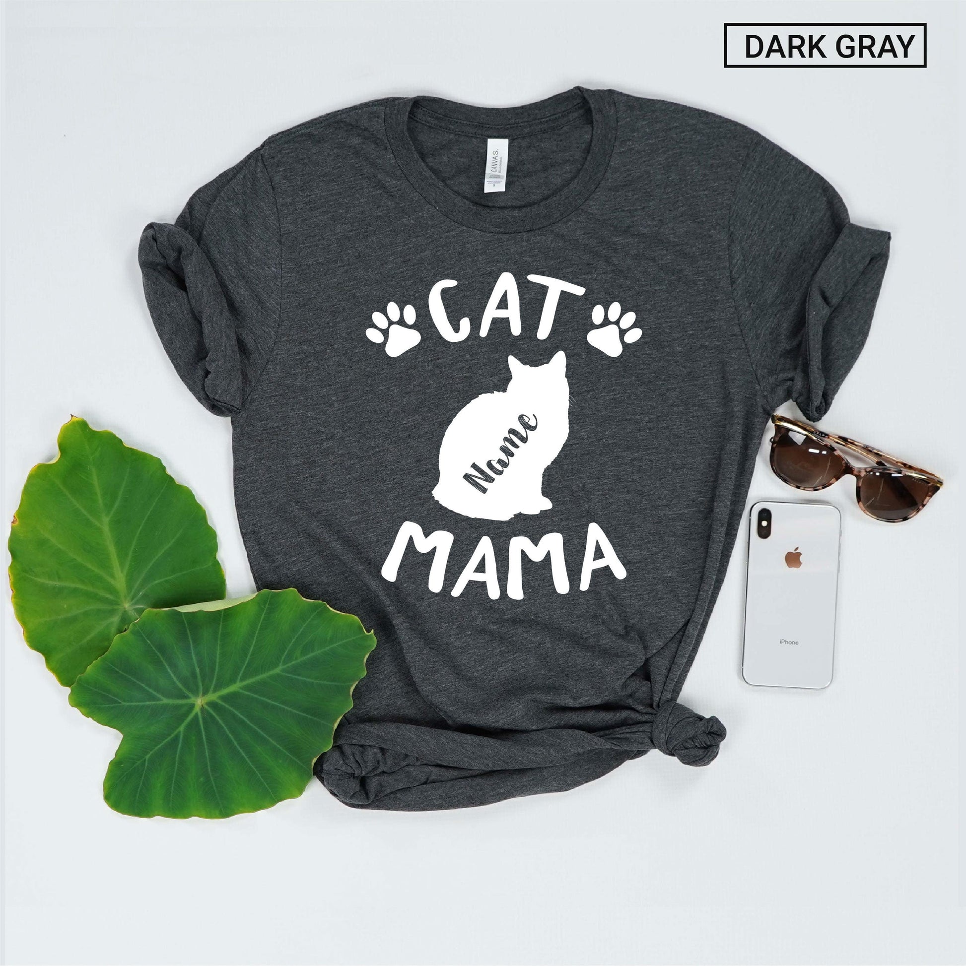 Personalized Cat Mama Shirt - Custom Cat Mom Shirt - Gift [Unisex Shirt]