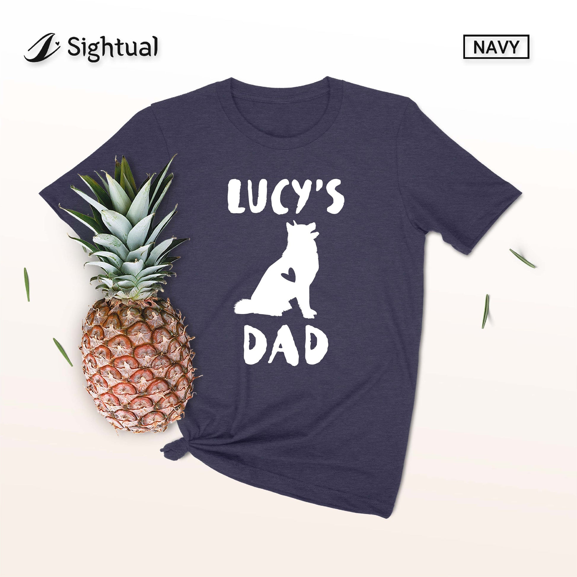 Personalized Siberian Husky Dad Shirt - Custom Unisex Shirt -