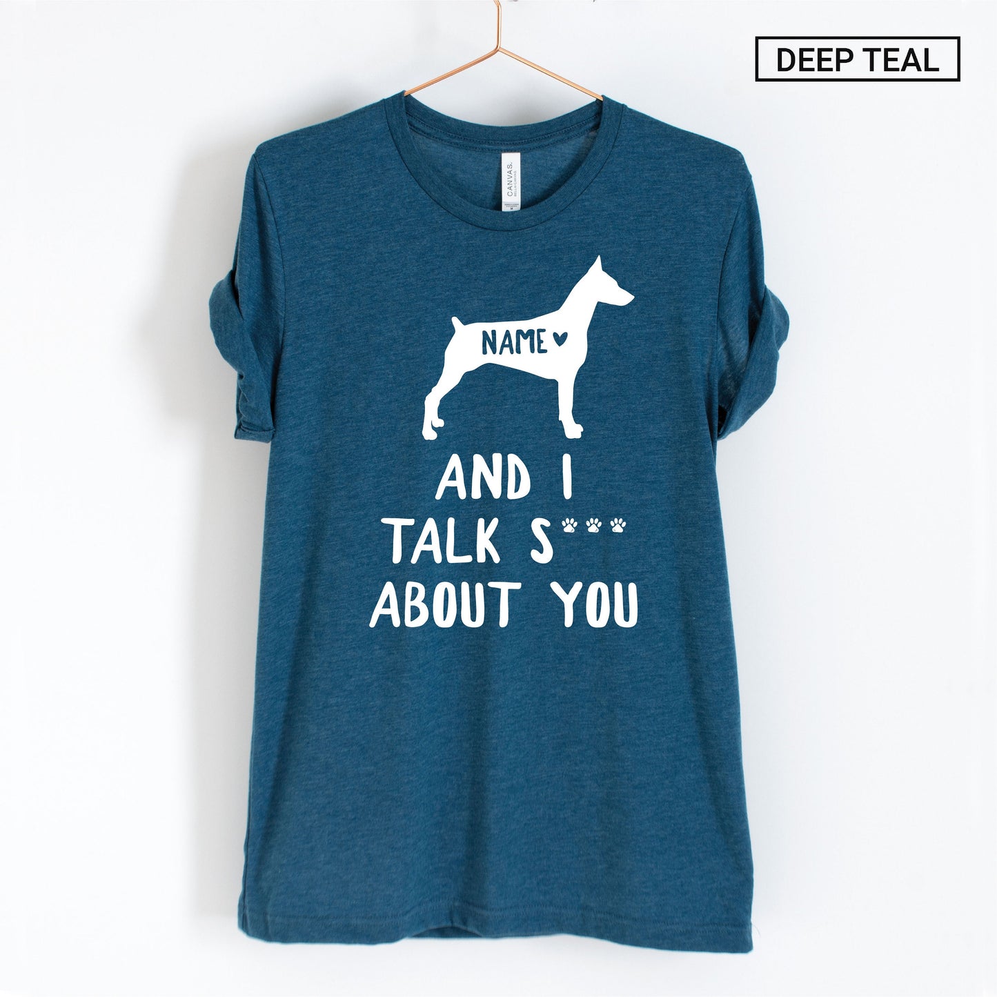 Personalized Miniature Pinscher Shirt - Custom Funny Miniature Pinscher Shirt - Min Pin Tee - Gift - [Unisex Shirt]