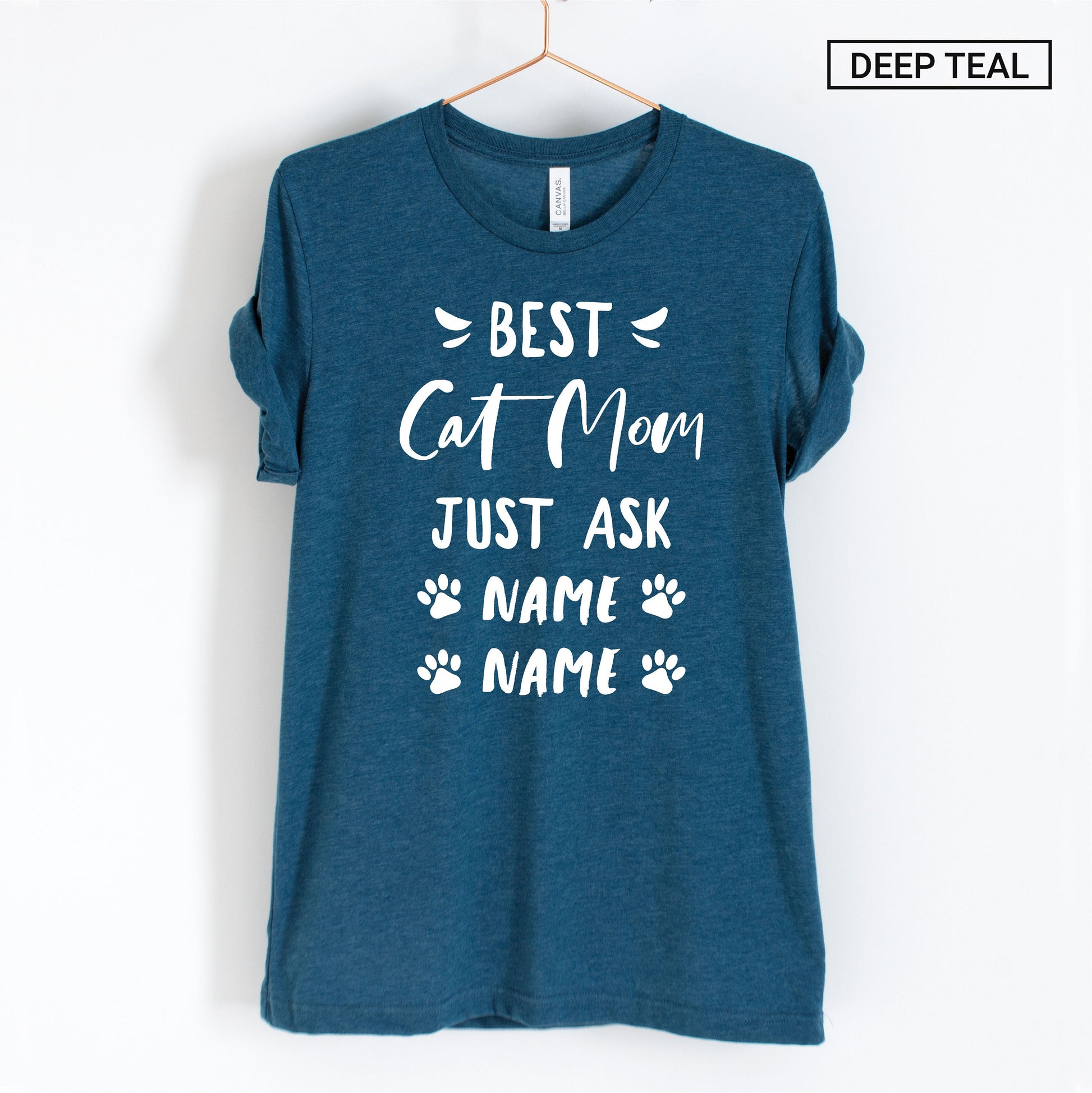 Personalized Best Cat Mom Shirt - Funny Cat Mama Shirt - Cute Cat Gift [Unisex Shirt]