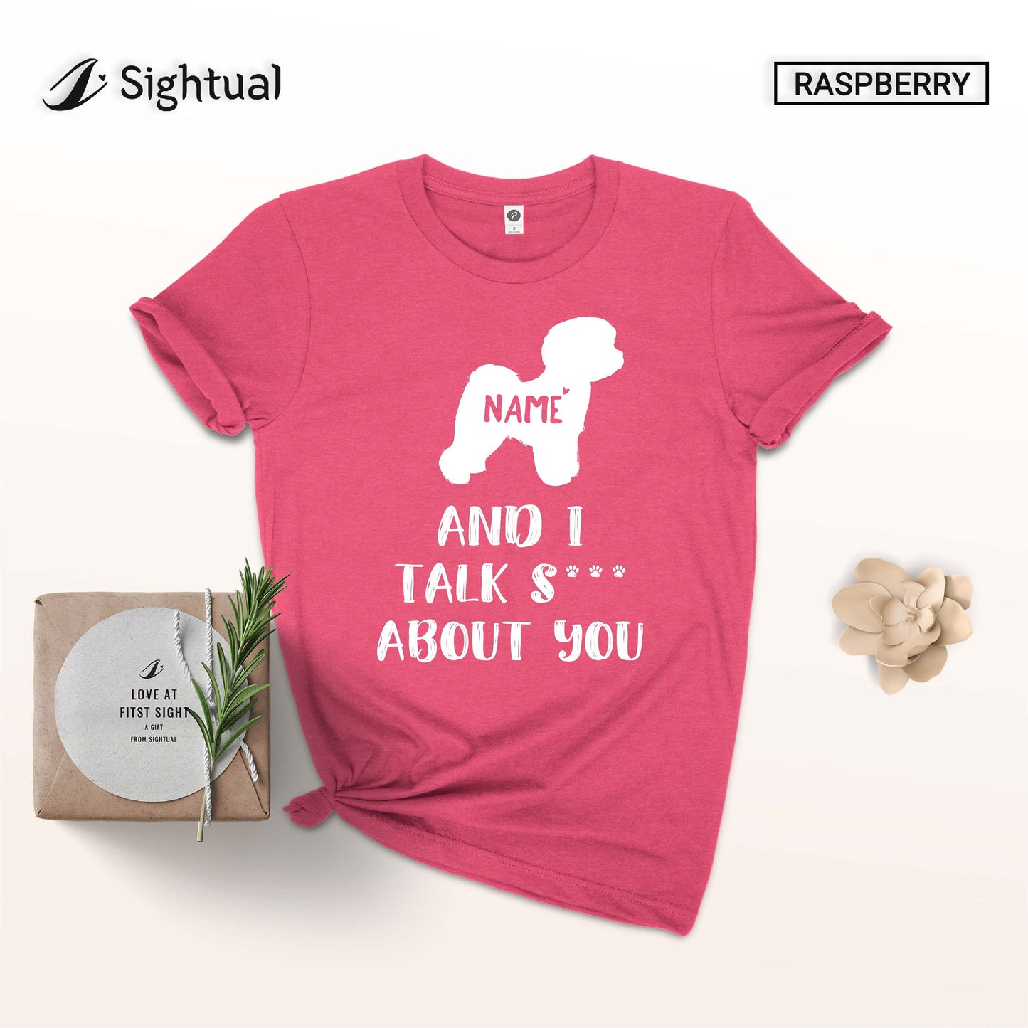 Personalized Bichon Frise Shirt - Funny Bichon Frise Shirt - Custom Unisex Shirt - Cute Bichon Frise Gift -