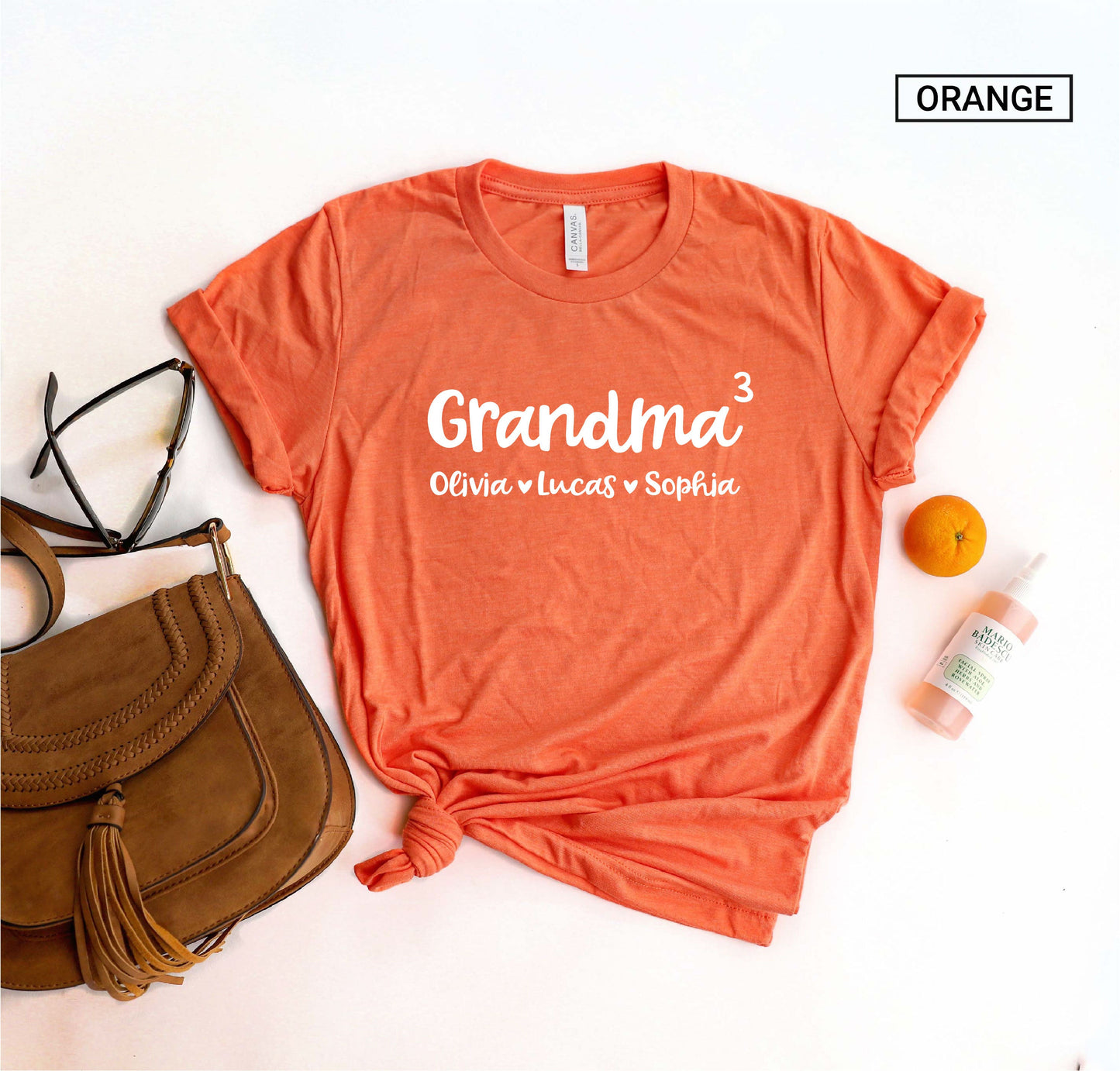 Personalized Grandma of 3 Shirt - Cute Grandma of Three Shirt - Gift [Unisex Shirt]