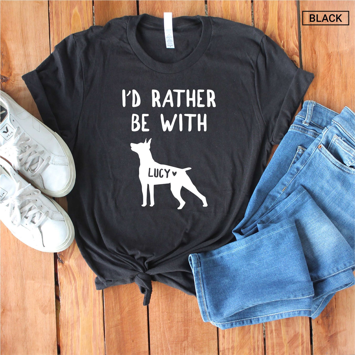 Personalized Dobermann Shirt - Custom Doberman Pinscher Shirt - Funny Doberman Shirt - Gift - [Unisex Shirt]
