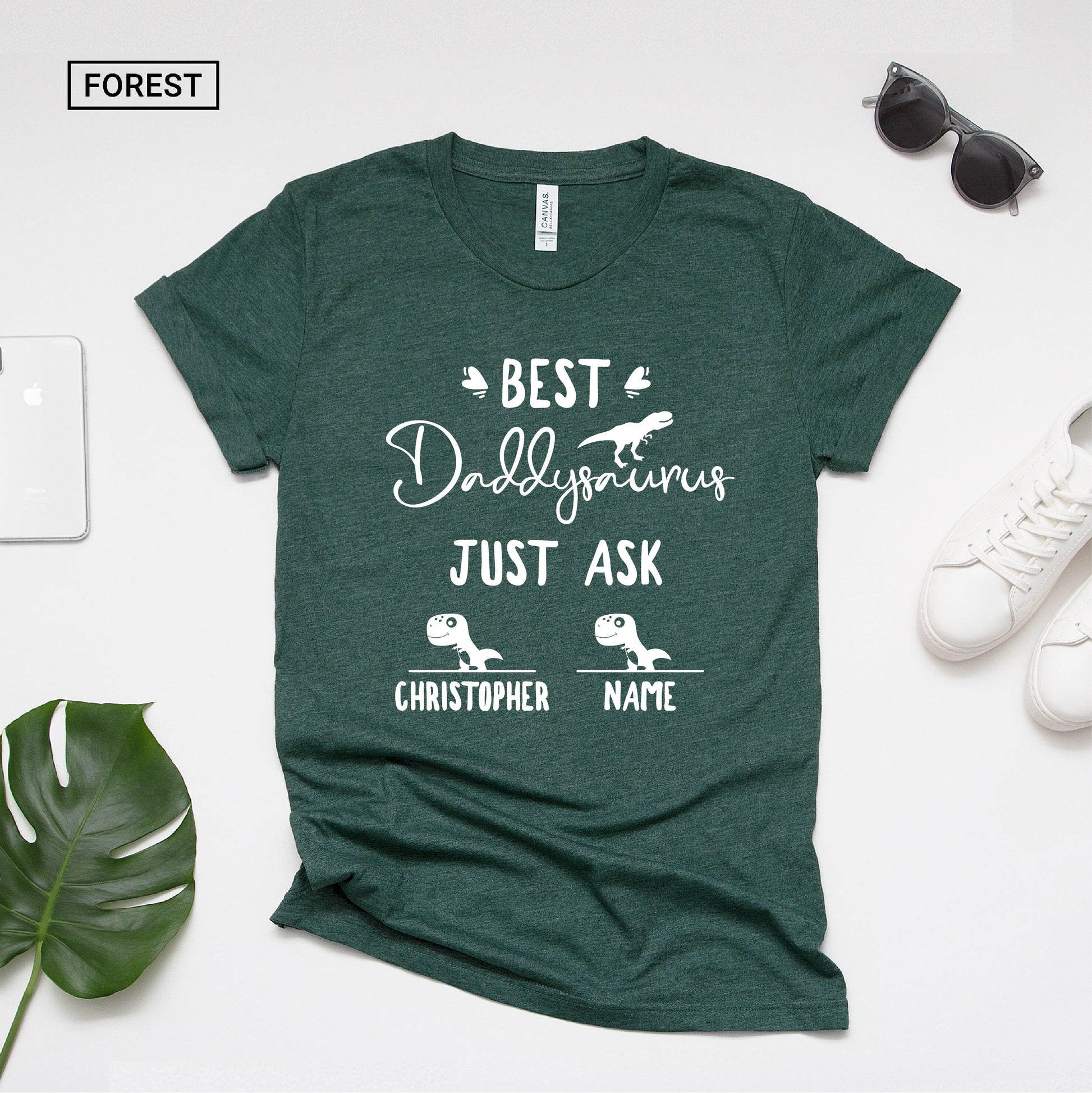 Personalized Daddysaurus Shirt - Daddy saurus Shirt - Daddy Dinosaur - Daddy Dino Shirt - Gift [Unisex Shirt]