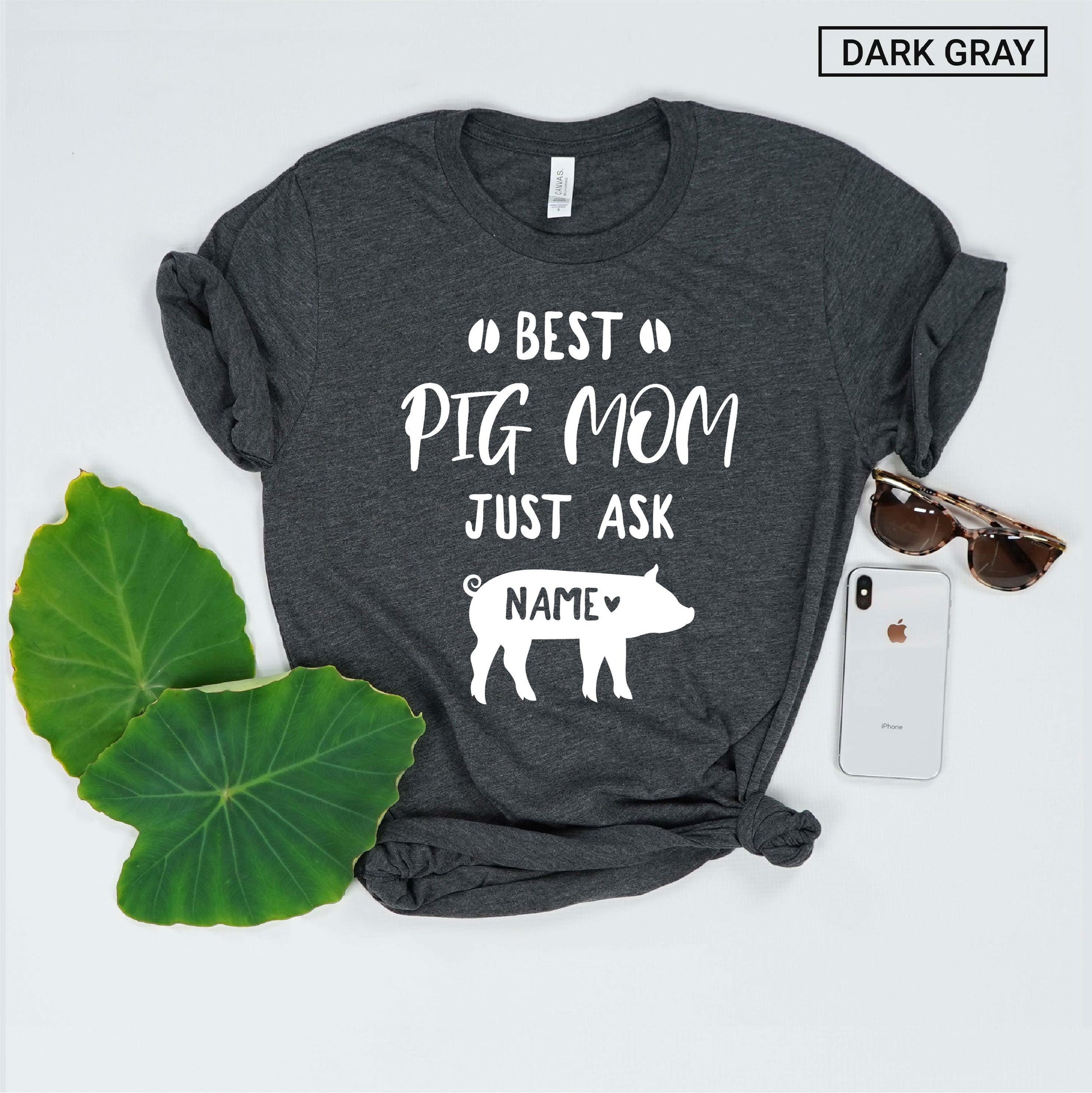 Personalized Pig Mom Shirt - Cute Pig Mama Shirt - Gift [Unisex Shirt]