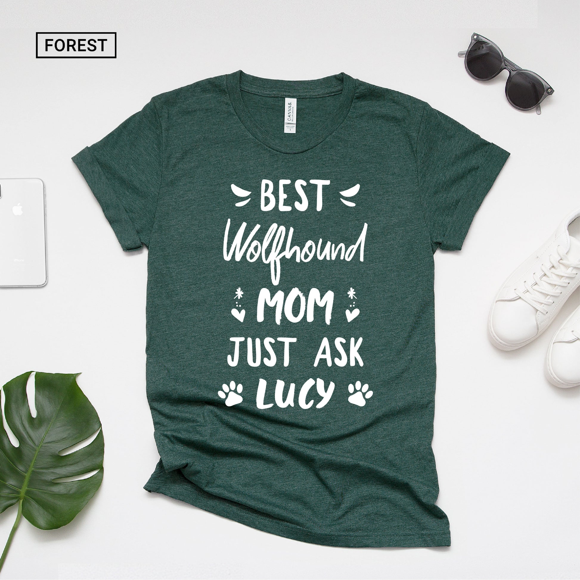 Personalized Irish wolfhound Mom Shirt - Cute Irish wolfhound Mama Shirt - Gift - [Unisex Shirt]