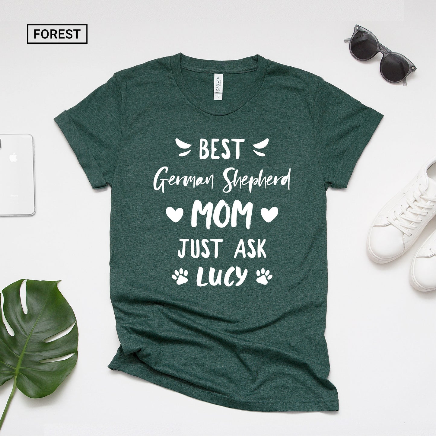 Personalized Best German Shepherd Mom Shirt - German Shepherd Mama Shirt - Gift - [Unisex Shirt]