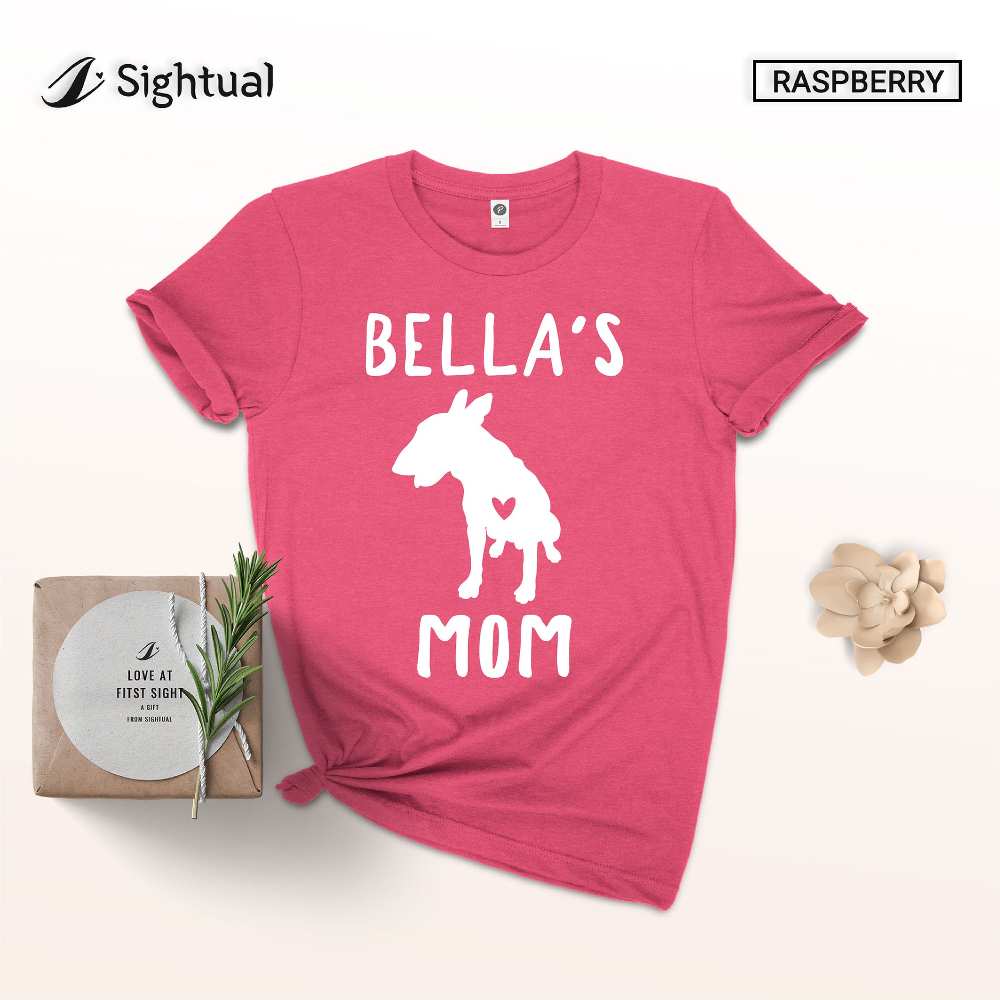 Personalized Bull Terrier Mom Shirt - Bull Terrier Mama Shirt - Gift - [Unisex Shirt]