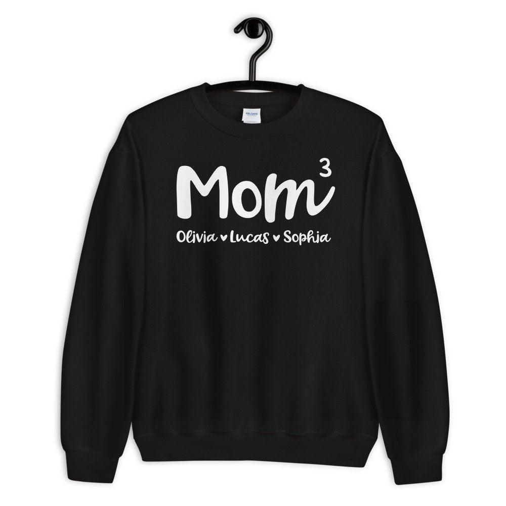 Personalized Mom of 3 Sweatshirt - Mom of Three Sweatshirt - Gift