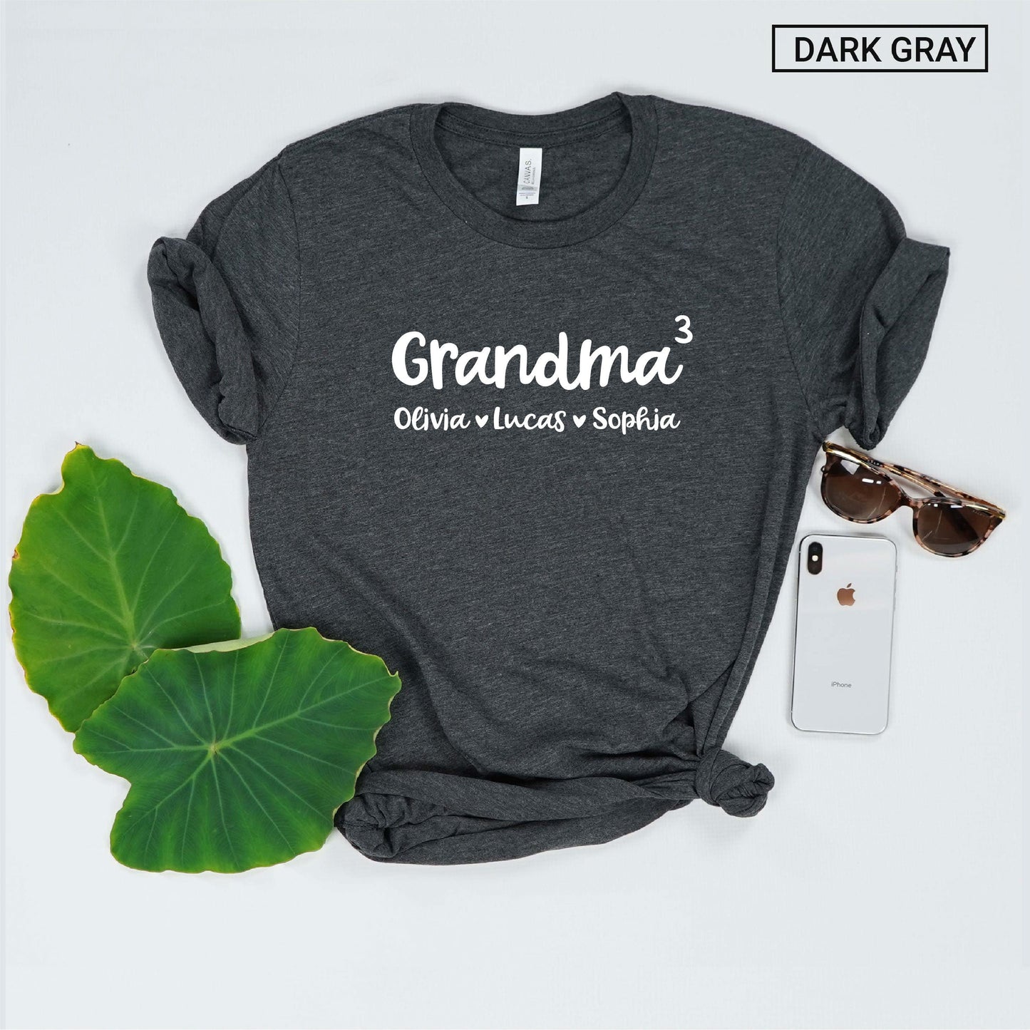 Personalized Grandma of 3 Shirt - Cute Grandma of Three Shirt - Gift [Unisex Shirt]