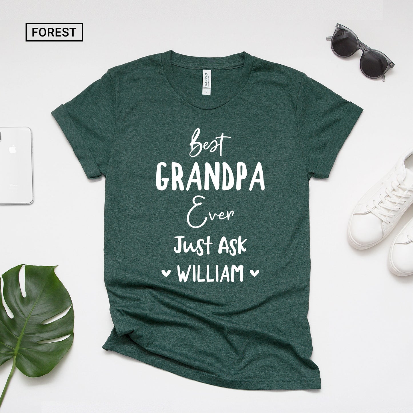 Personalized Best Grandpa Ever Shirt - Grandpa Shirt - Gift [Unisex Shirt]