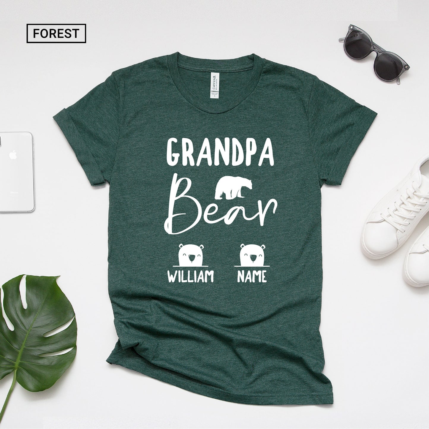Personalized Grandpa Bear Shirt - Gift [Unisex Shirt]