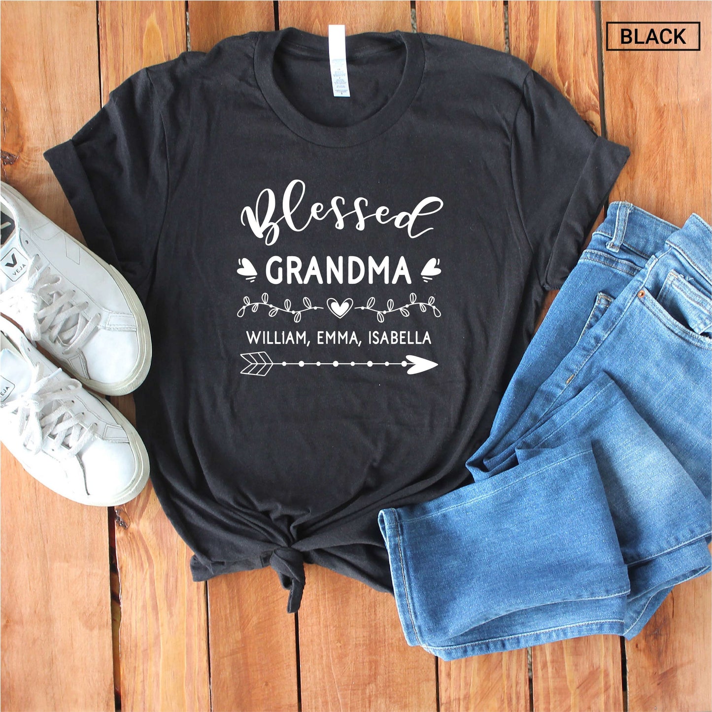 Personalized Blessed Grandma Shirt - Gift [Unisex Shirt]