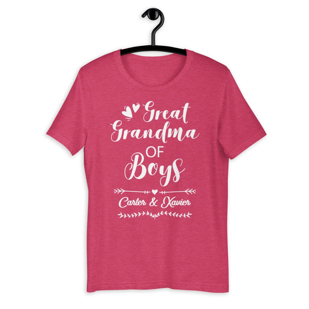 Personalized Great Grandma of Boys Shirt - Gift [Unisex Shirt]