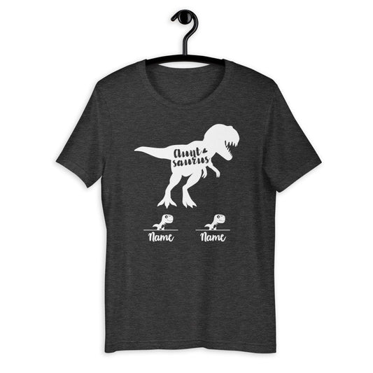Personalized Auntsaurus Shirt - Aunt saurus with names [Unisex Shirt]