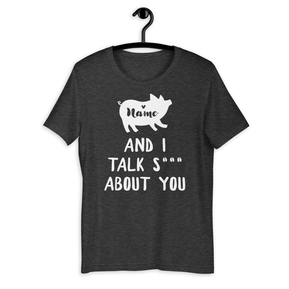 Personalized Funny Pig Shirt - Mini Pig Shirt - Customized with names [Unisex Shirt]