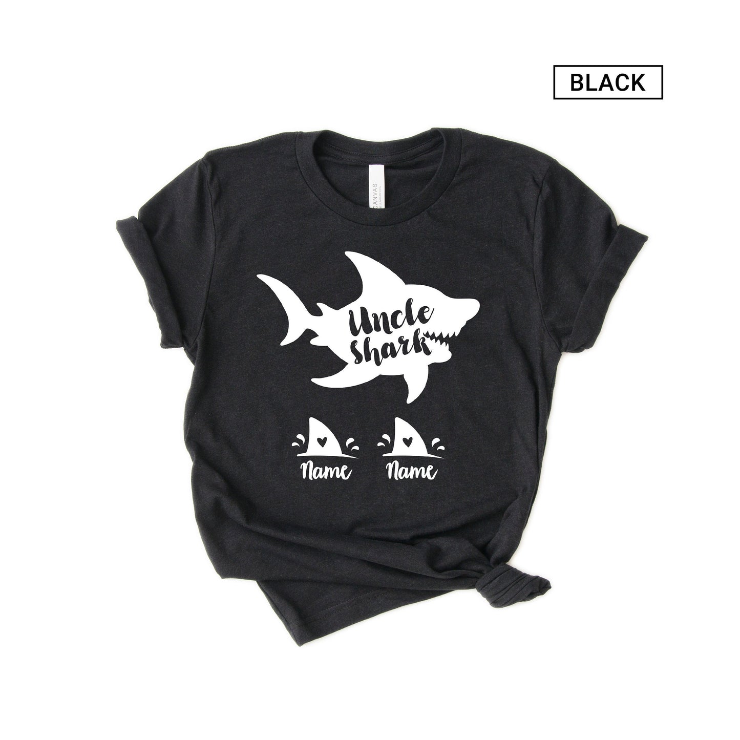 Personalized Uncle Shark Shirt - Customized with names [Unisex Shirt]