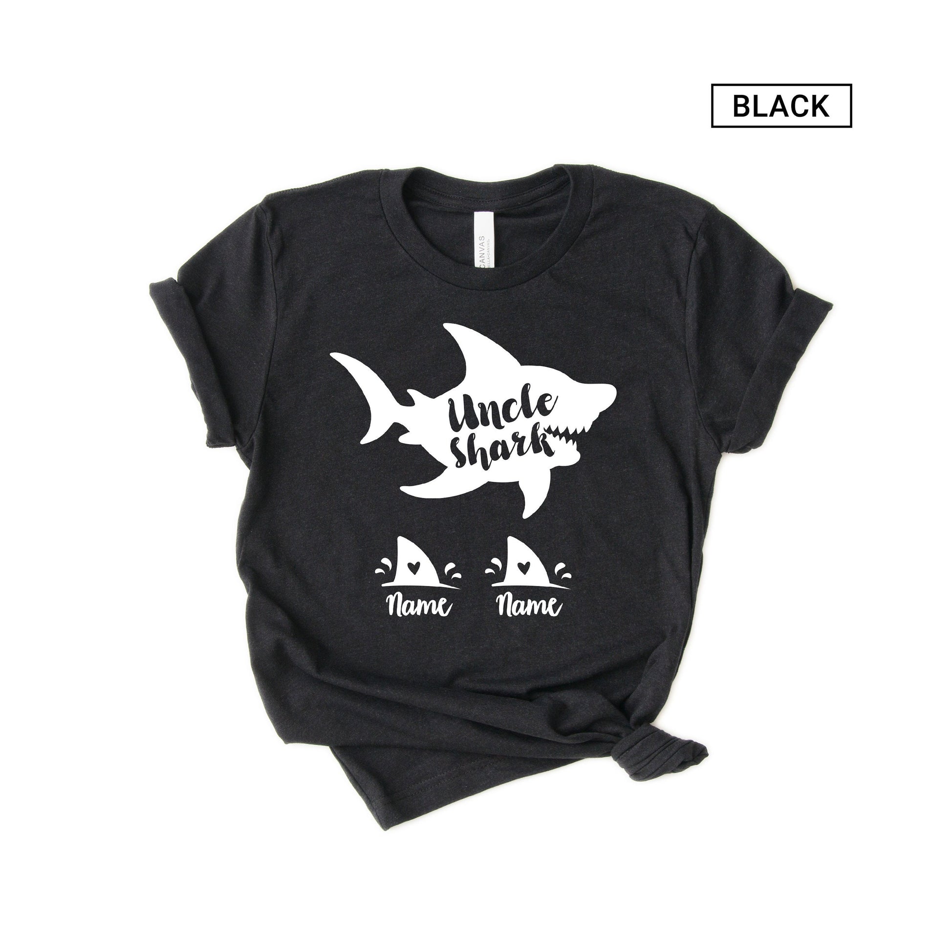 Personalized Uncle Shark Shirt - Customized with names [Unisex Shirt]