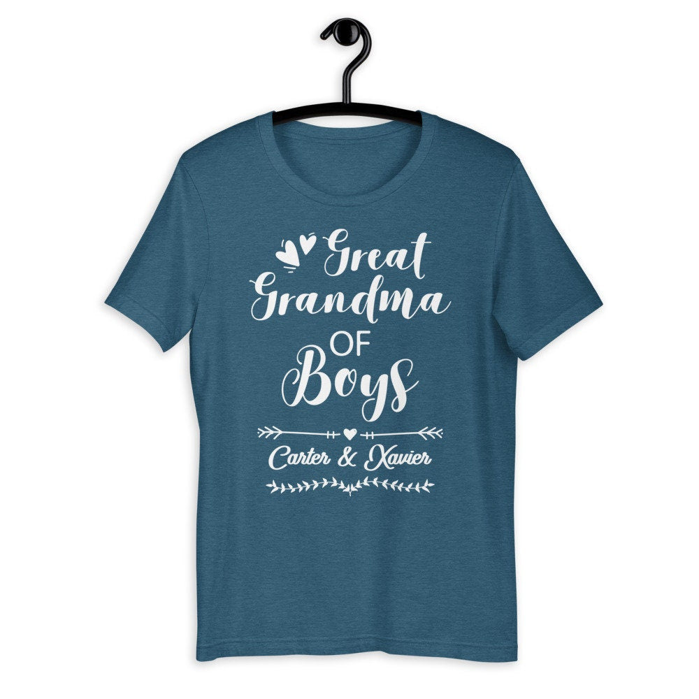 Personalized Great Grandma of Boys Shirt - Gift [Unisex Shirt]