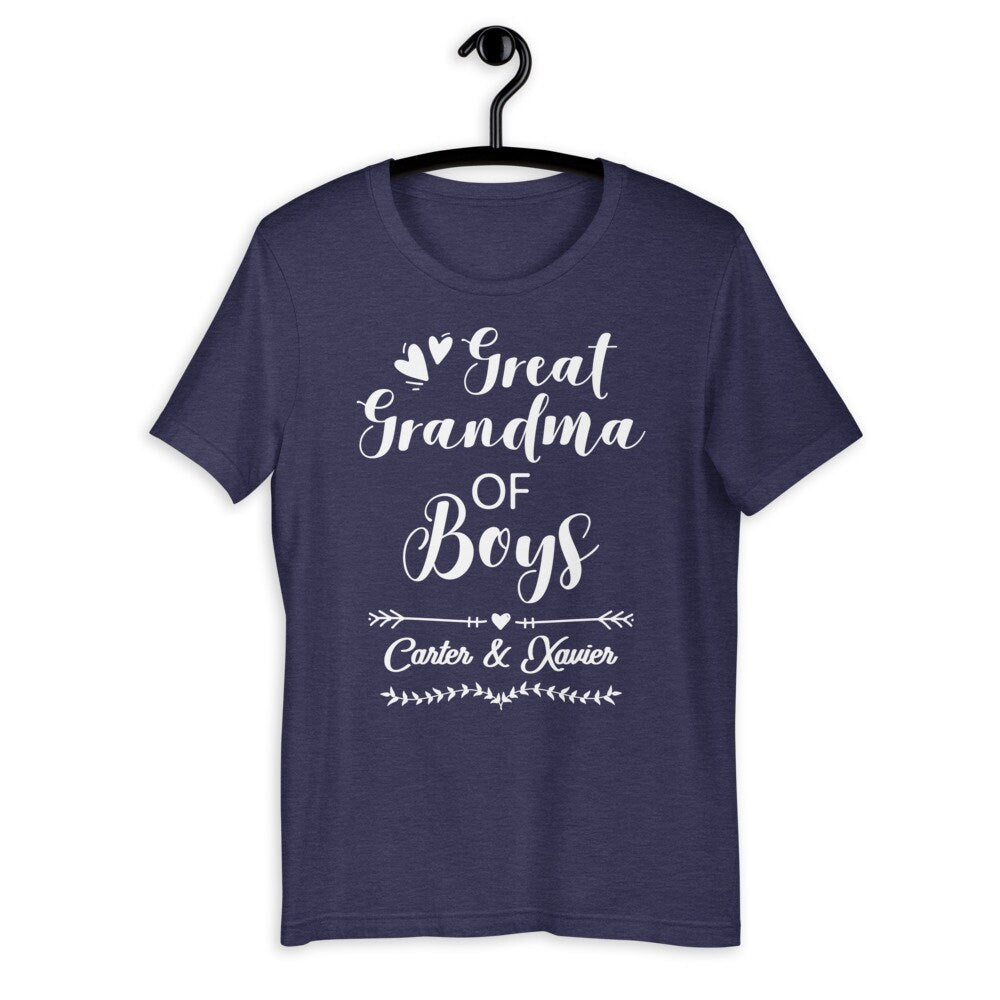 Personalized Great Grandma of Boys Shirt - Gift [Unisex Shirt]