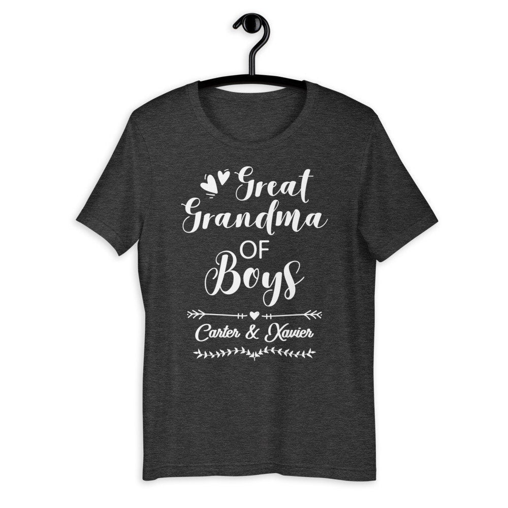Personalized Great Grandma of Boys Shirt - Gift [Unisex Shirt]
