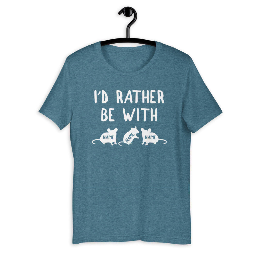 Personalized Rodents Shirt - Rat Shirt - Mice Shirt - with 3 names - Gift [Unisex Shirt]