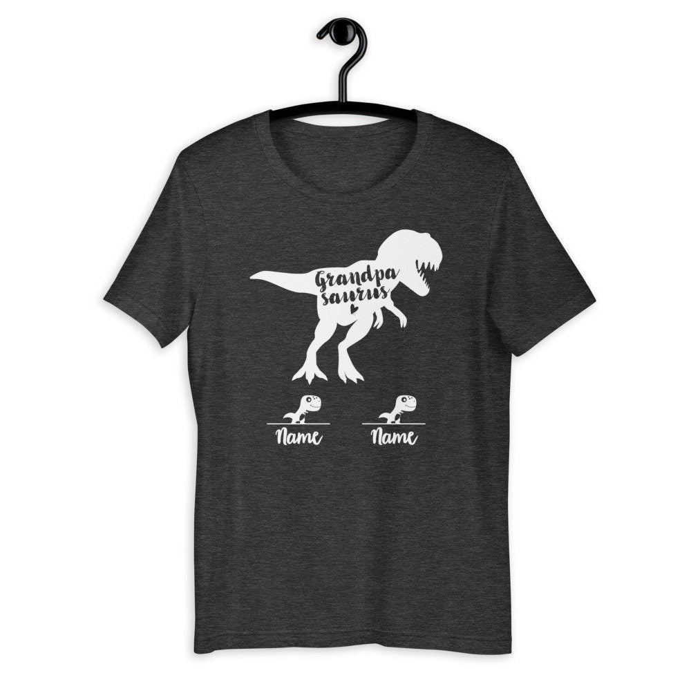 Personalized Grandpasaurus Shirt - Grandpa saurus with names [Unisex Shirt]
