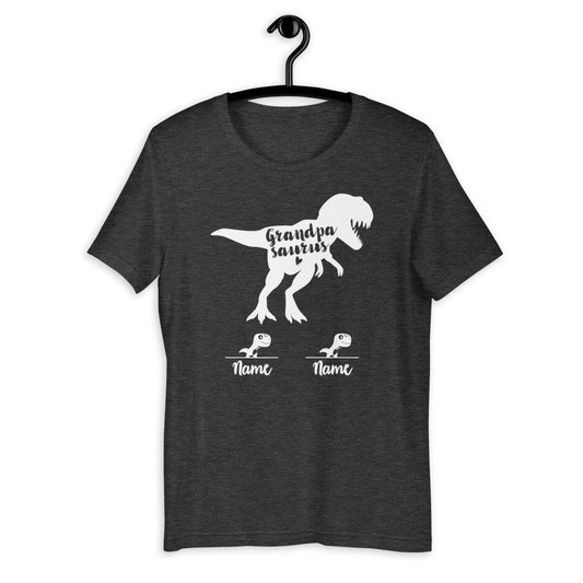 Personalized Grandpasaurus Shirt - Grandpa saurus with names [Unisex Shirt]