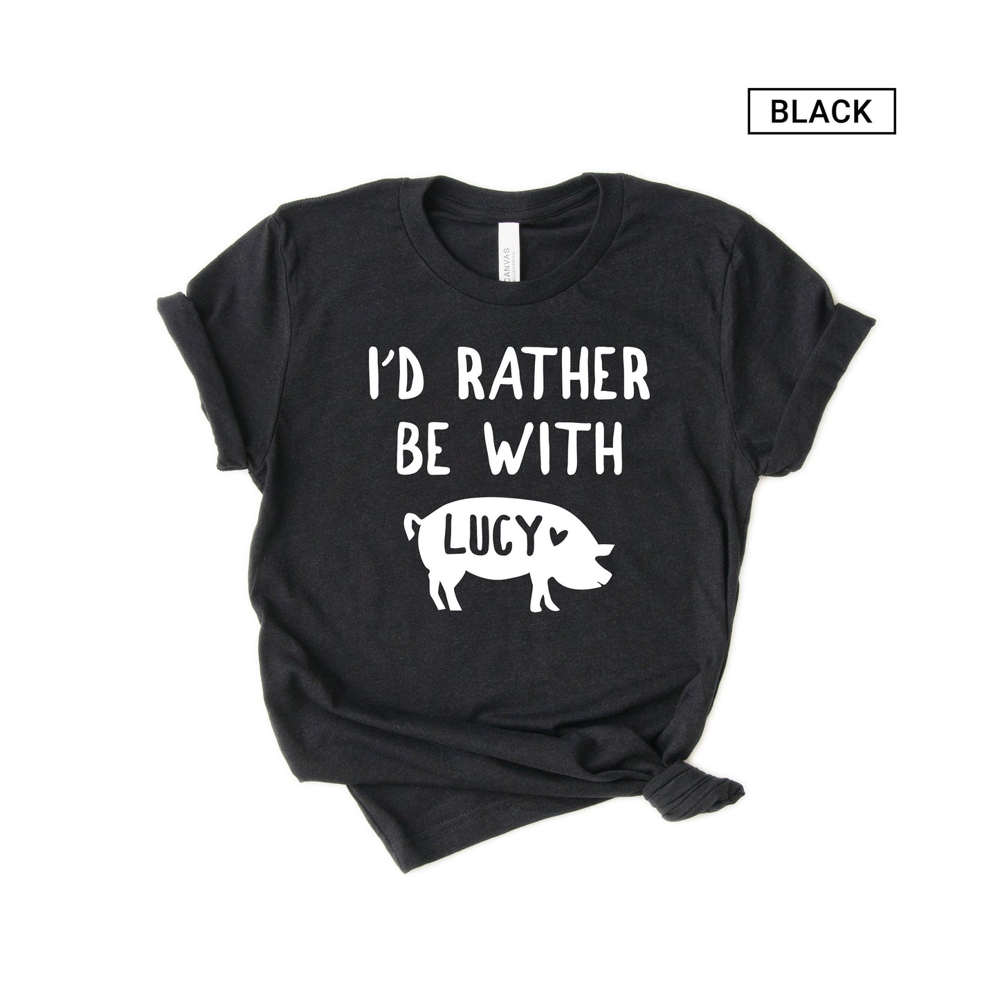 Unisex Personalized Pig Shirt - Custom Pig Shirt - Pig Lover Gift