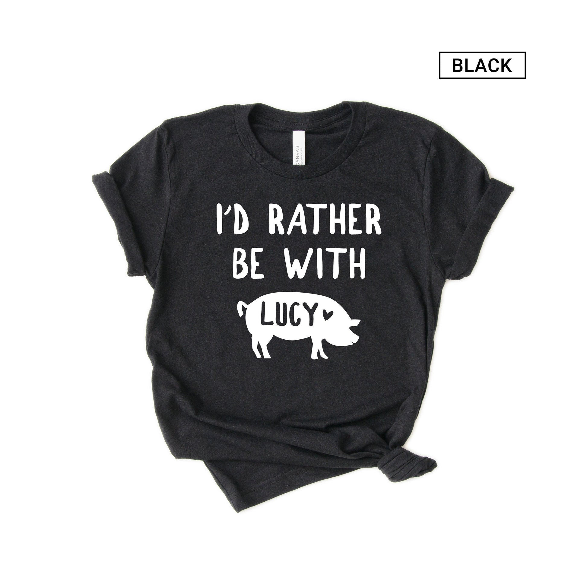 Unisex Personalized Pig Shirt - Custom Pig Shirt - Pig Lover Gift