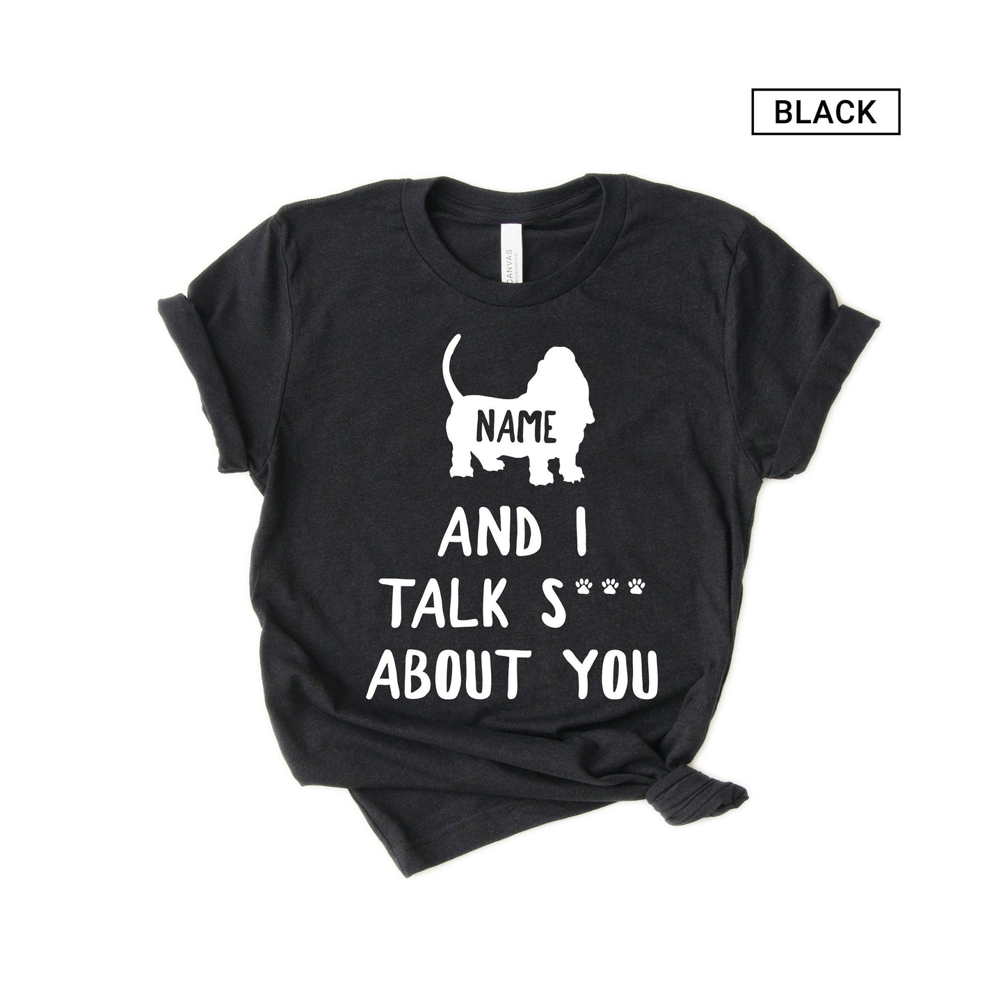 Personalized Funny Basset Hound Shirt - Customized with names - Gift [Unisex Shirt]