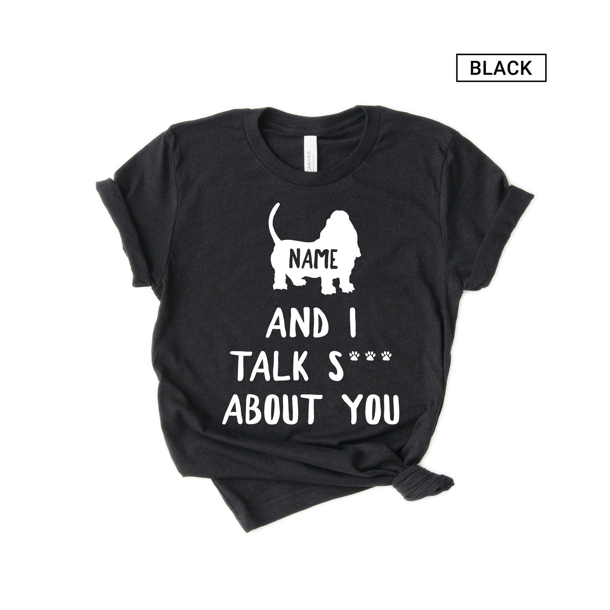 Personalized Funny Basset Hound Shirt - Customized with names - Gift [Unisex Shirt]