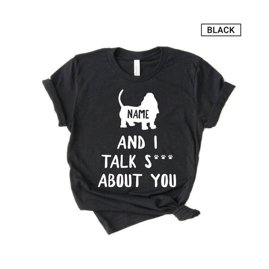 Personalized Funny Basset Hound Shirt - Customized with names - Gift [Unisex Shirt]