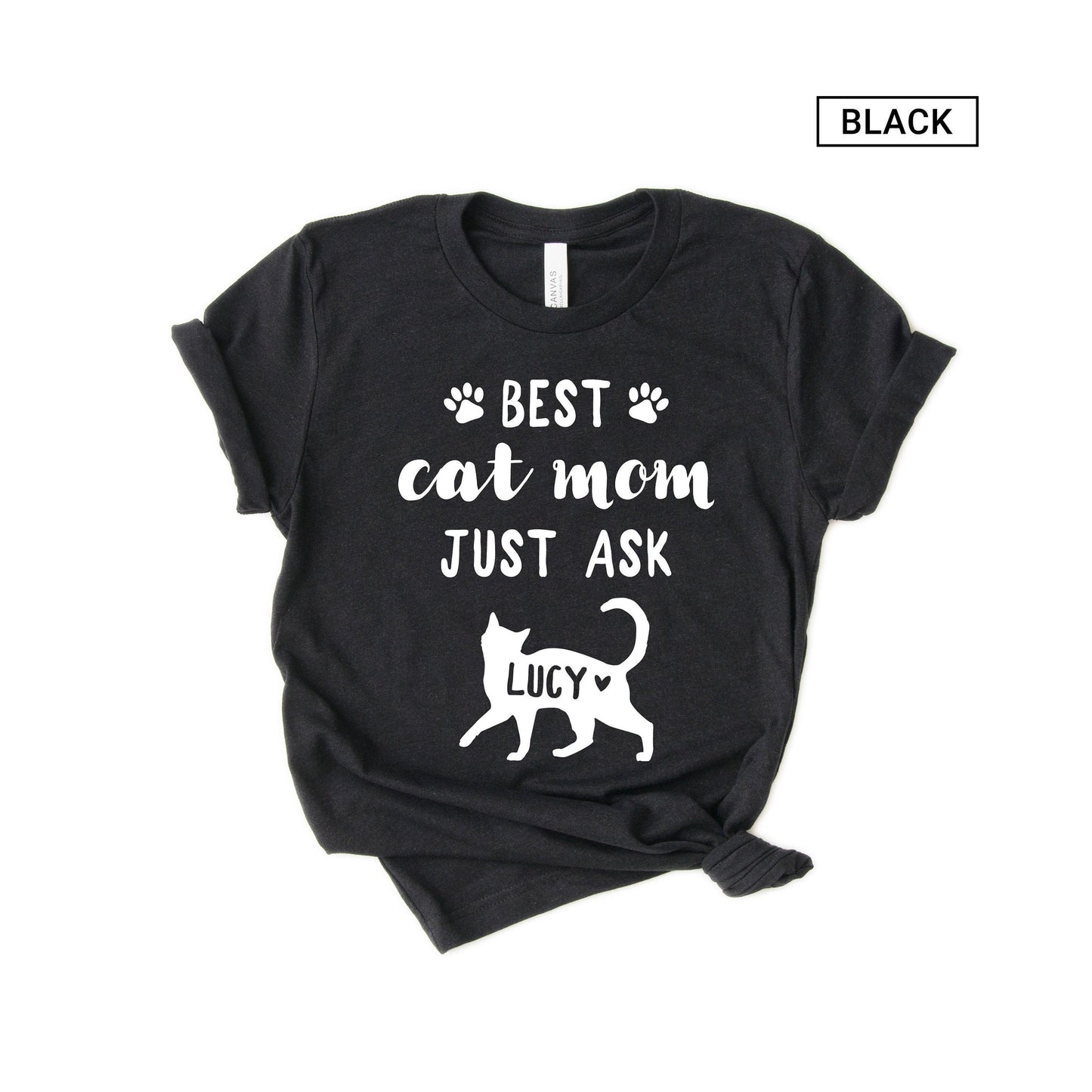 Personalized Cat Mom Shirt - Best Cat Mom - Customized with names - Gift [Unisex Shirt]