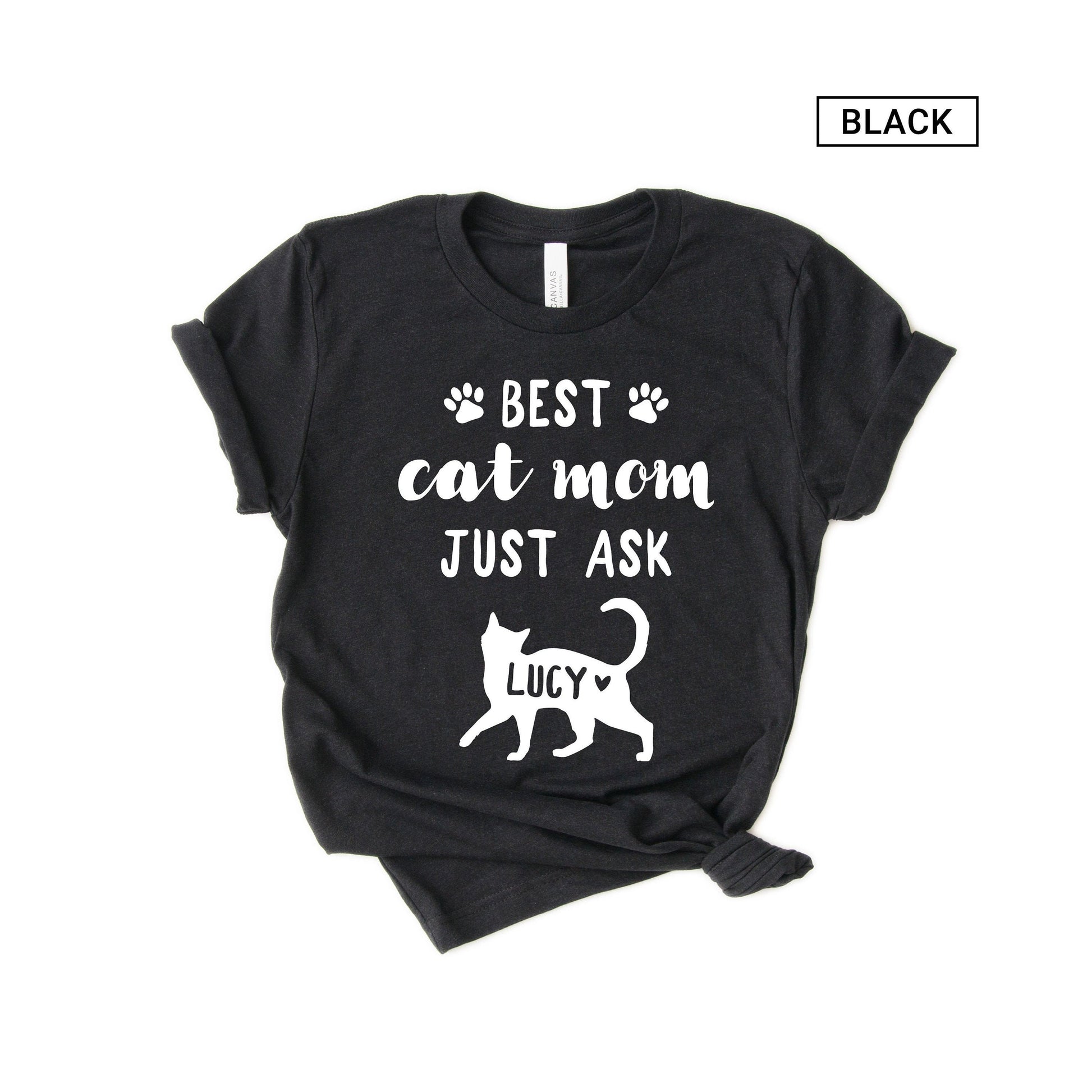 Personalized Cat Mom Shirt - Best Cat Mom - Customized with names - Gift [Unisex Shirt]