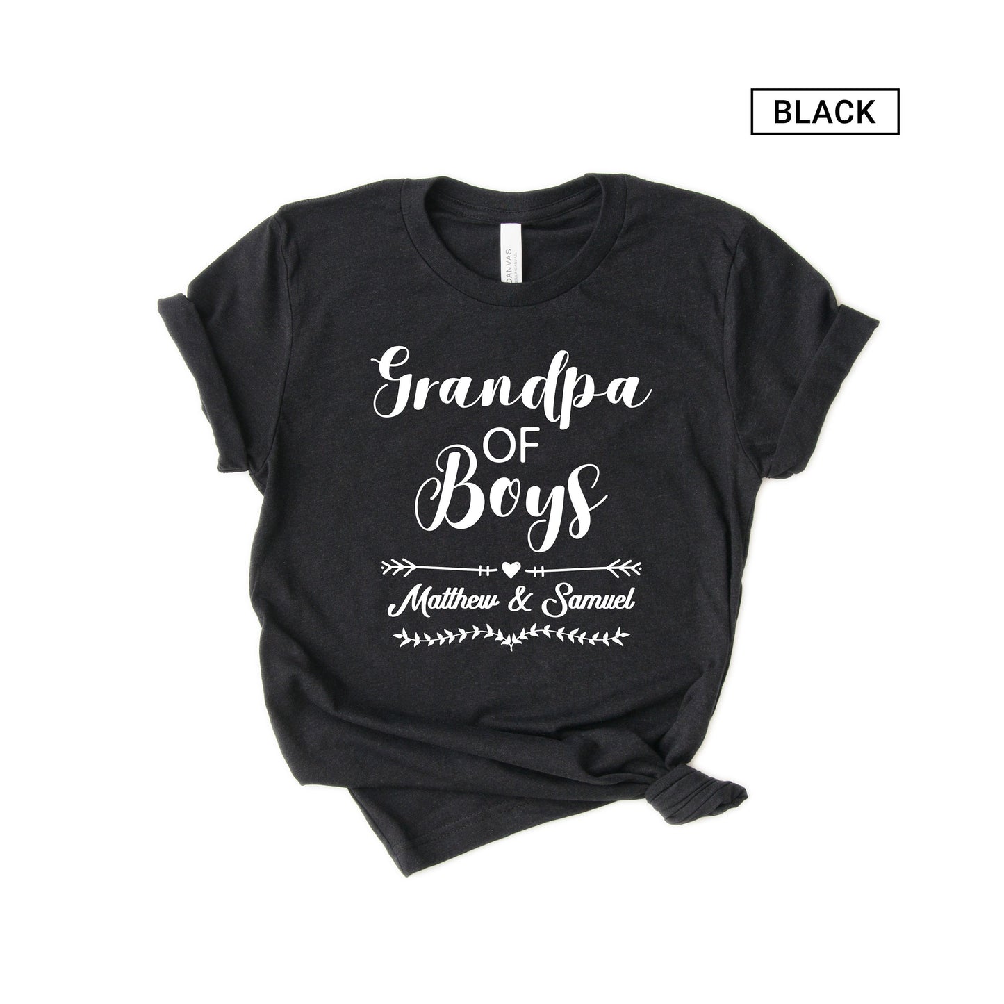 Personalized Grandpa of Boys Shirt - Gift - [Unisex Shirt]