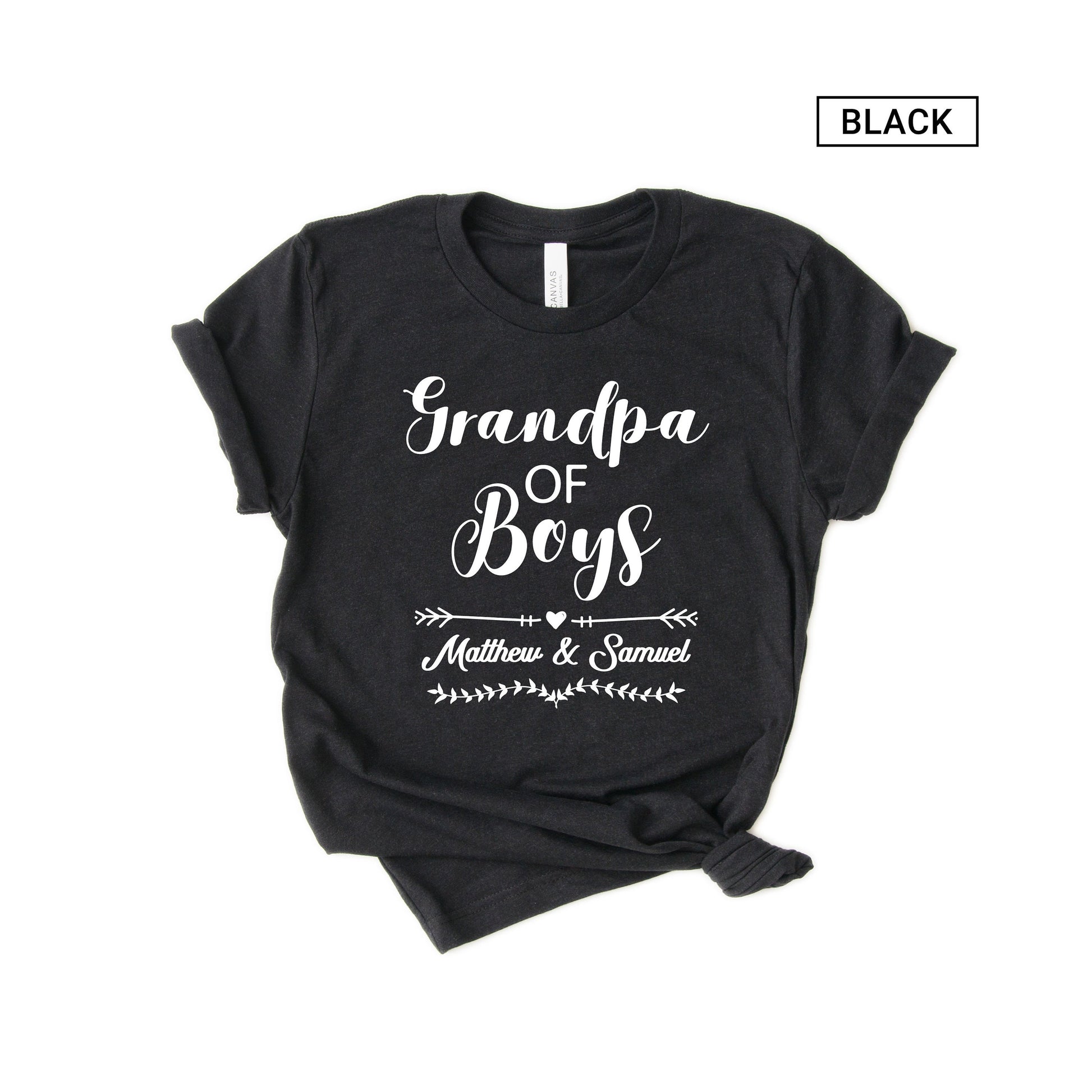 Personalized Grandpa of Boys Shirt - Gift - [Unisex Shirt]