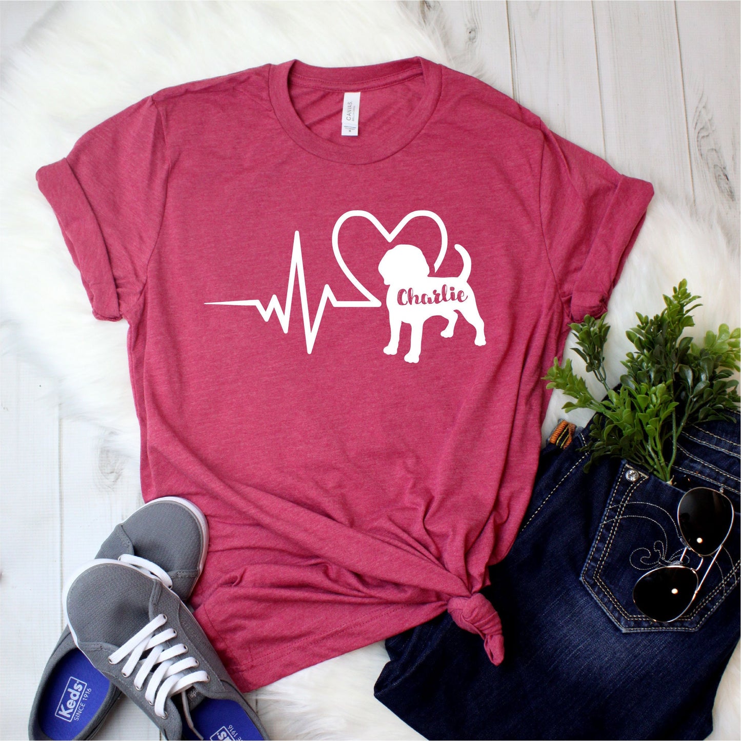 Personalized Beagle Shirt - Custom Beagle Gift with pet's name [Unisex Shirt]