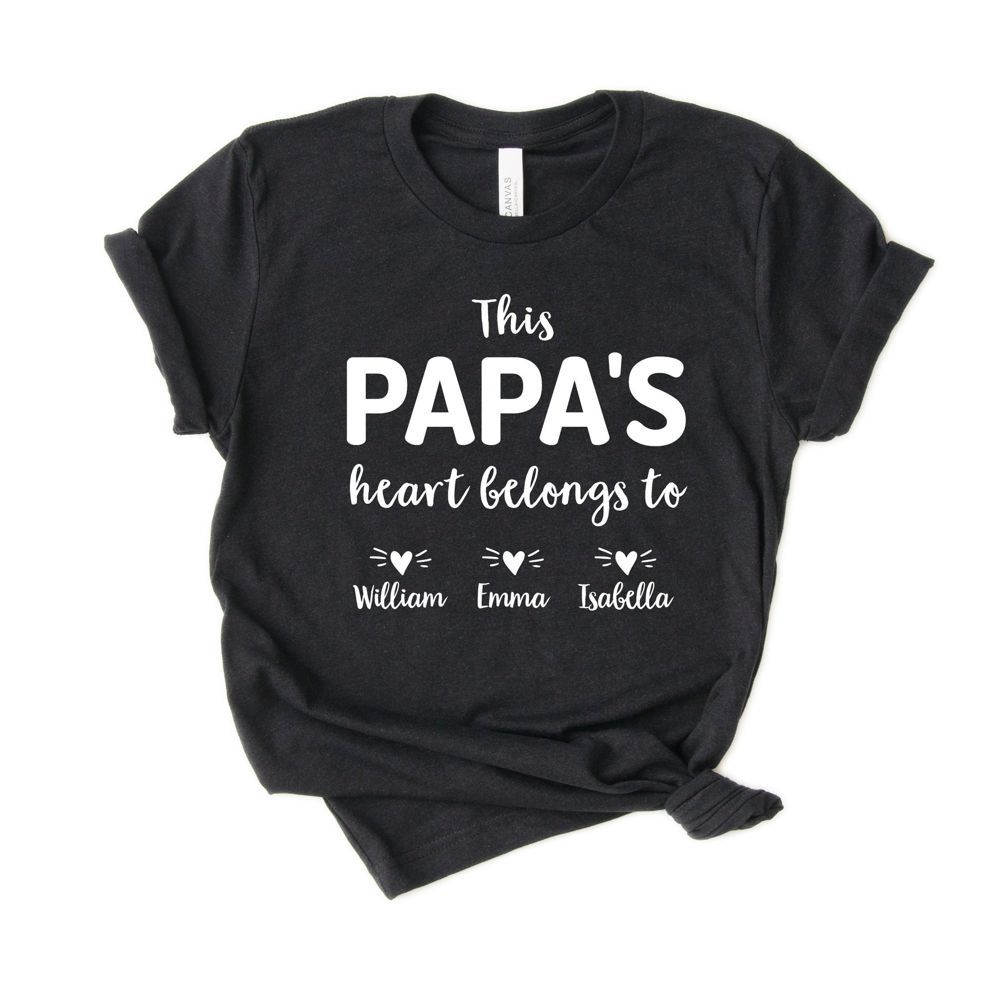 Personalized Papa Shirt - Custom Gift with grandkids' names [Unisex Shirt]