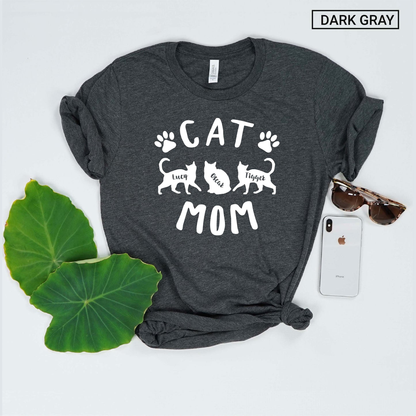 Personalized Cat Mom Shirt - Custom Cat Mama Shirt - Gift [Unisex Shirt]