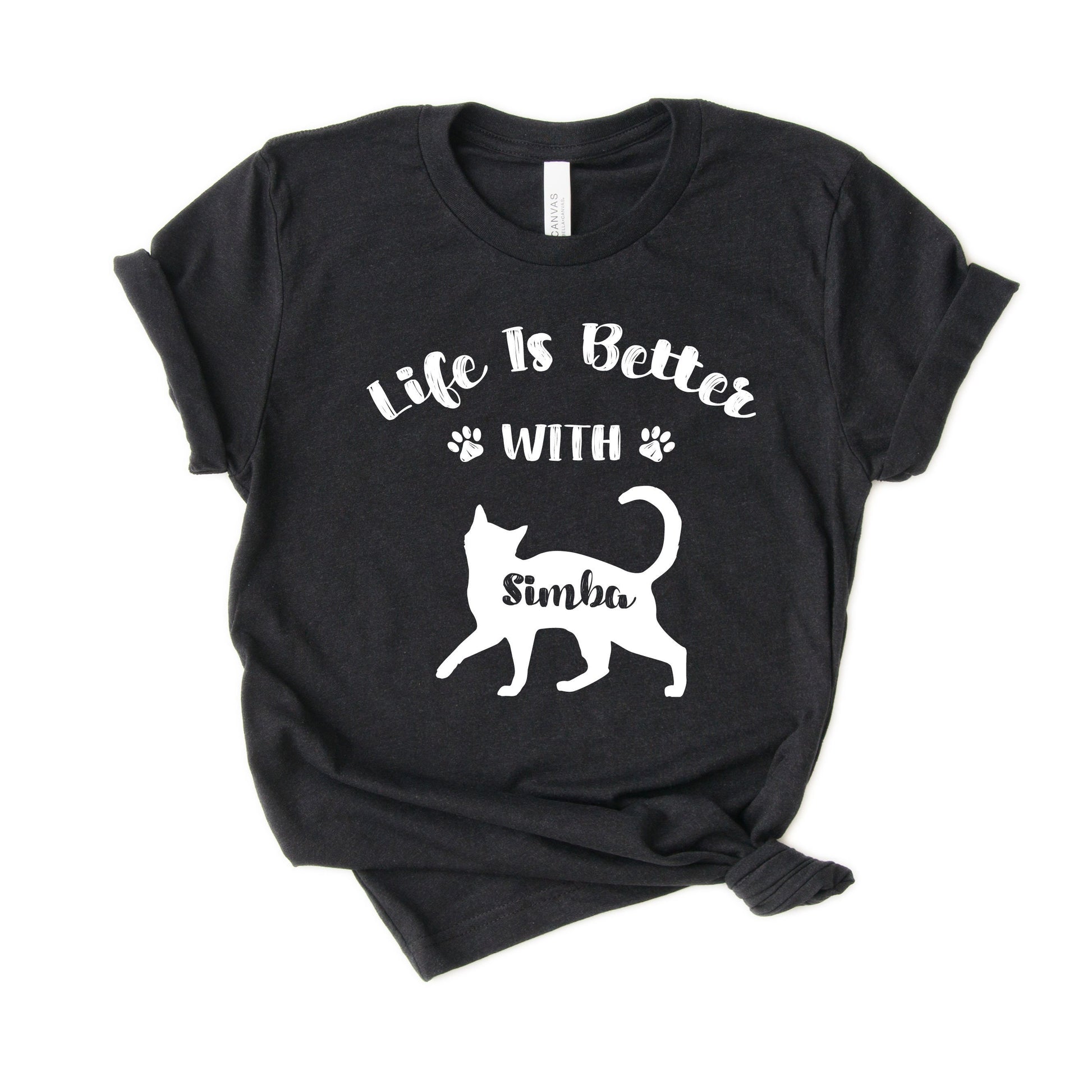 Personalized Cat Shirt - Custom Gift with cat's name [Unisex Tshirt]